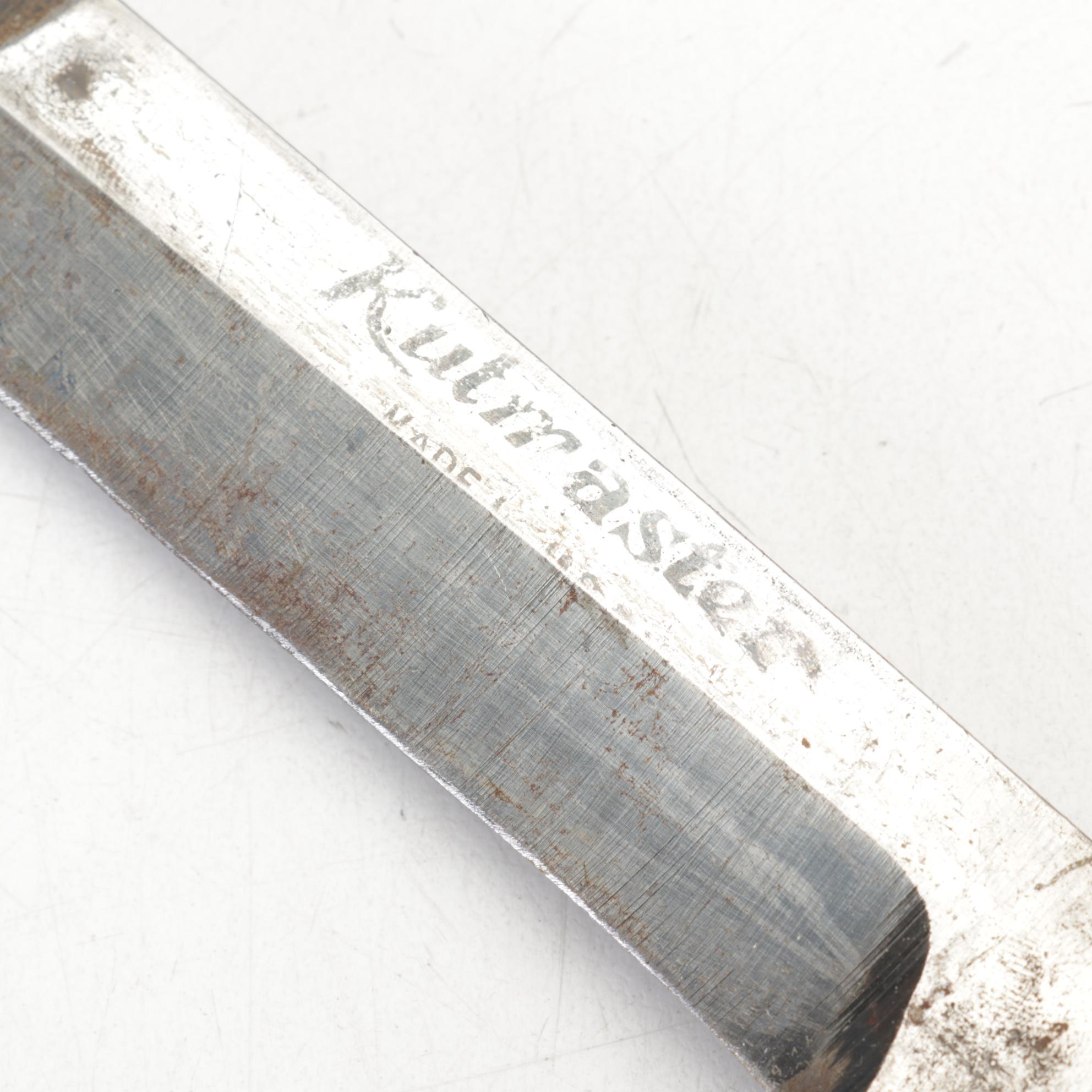 Kutmaster Trench Knife With US Army Scabbard, Binoculars and Czech VZ58 Bayonet