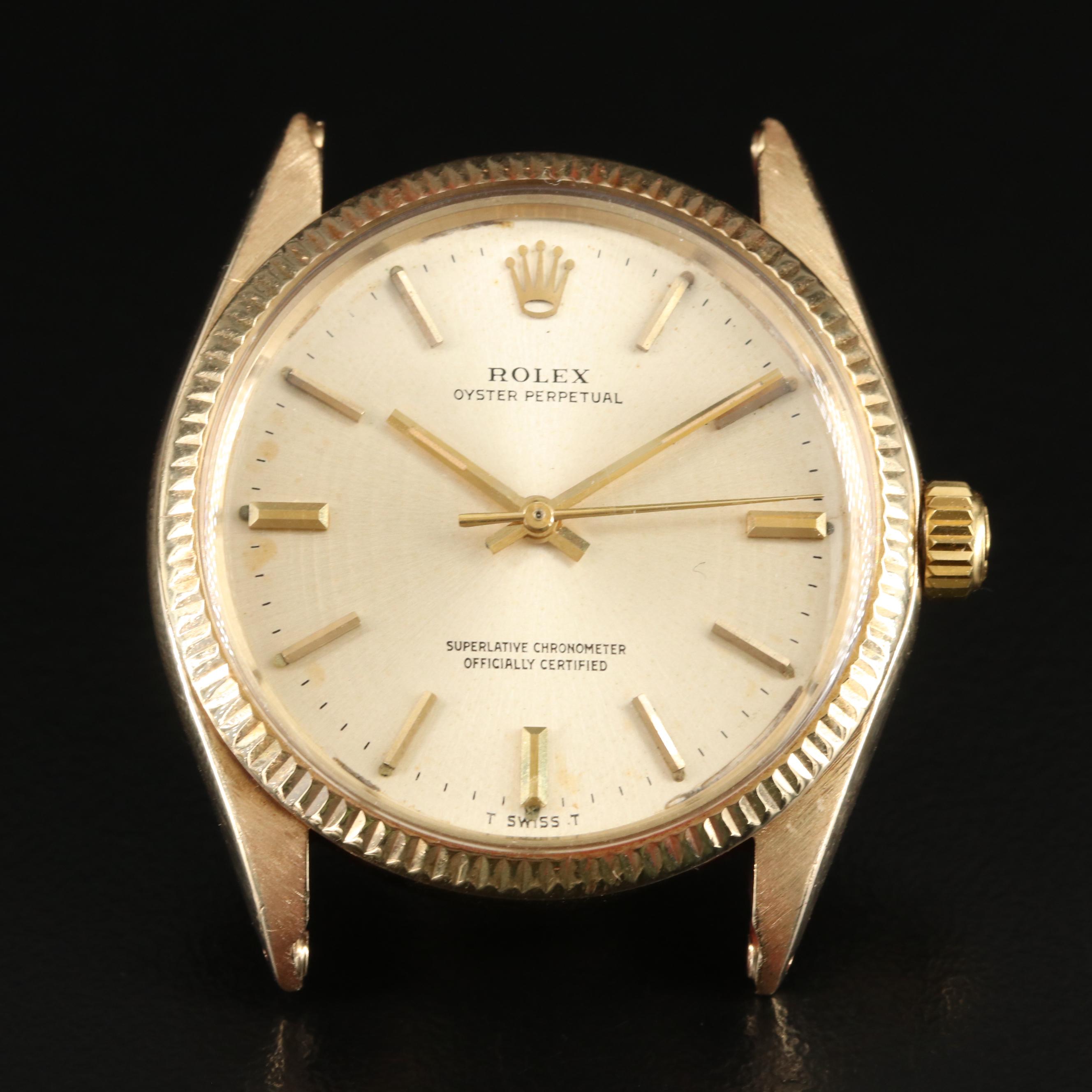 1969 Rolex Oyster Perpetual 14K Automatic Watch