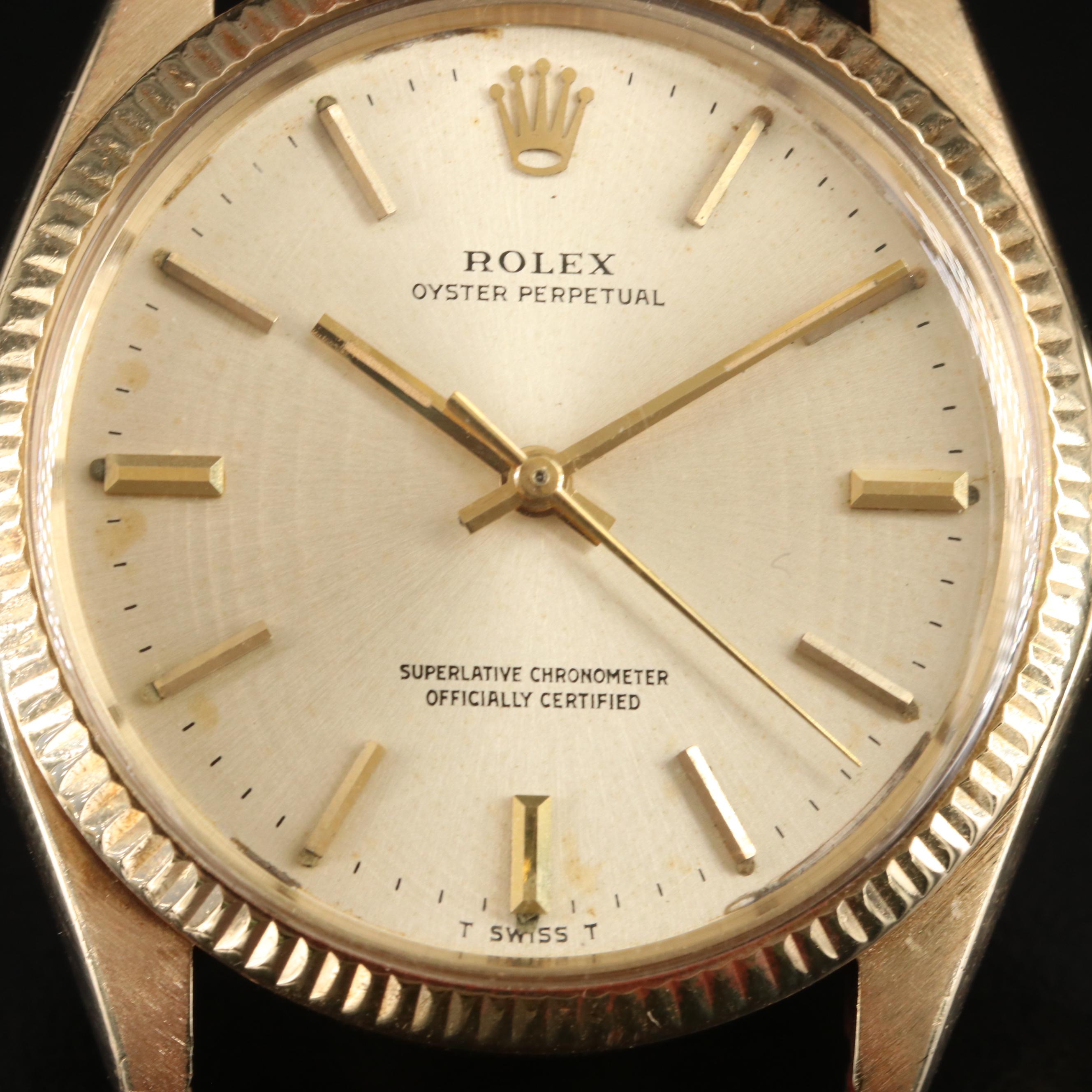 1969 Rolex Oyster Perpetual 14K Automatic Watch