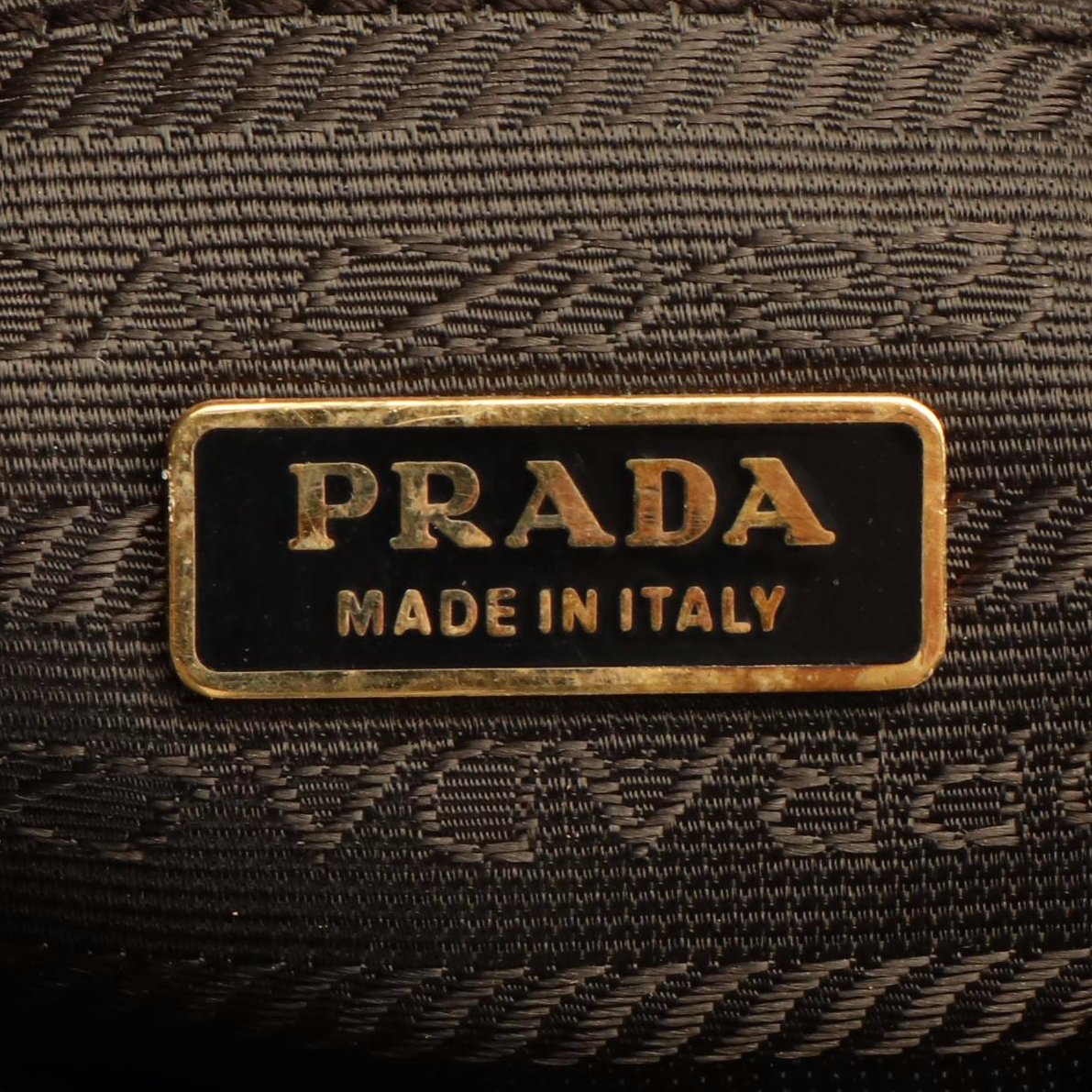 Prada Tessuto Brown Shoulder Bag