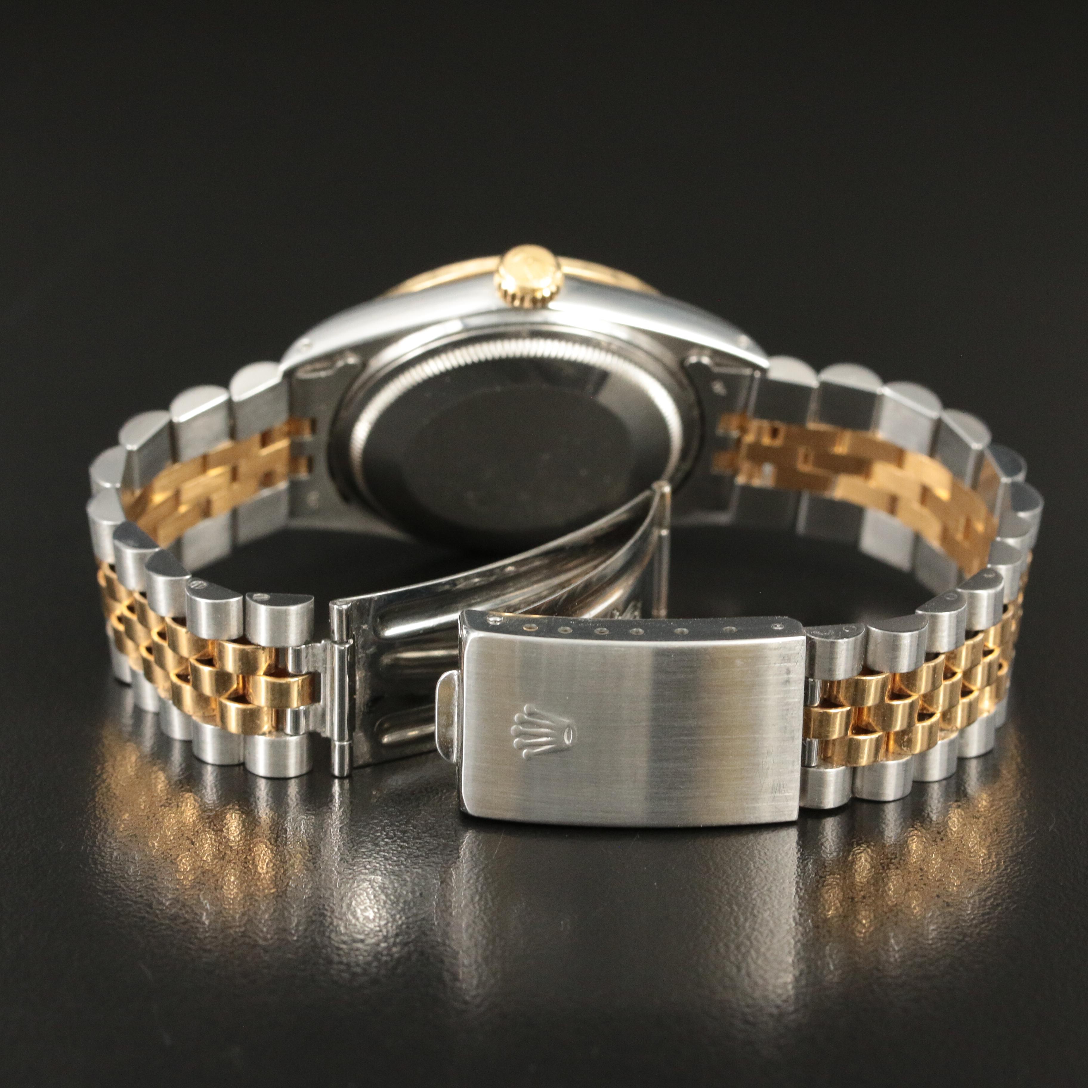 1985 Rolex Custom 1.31 CTW Diamond Dial and Bezel Datejust Watch