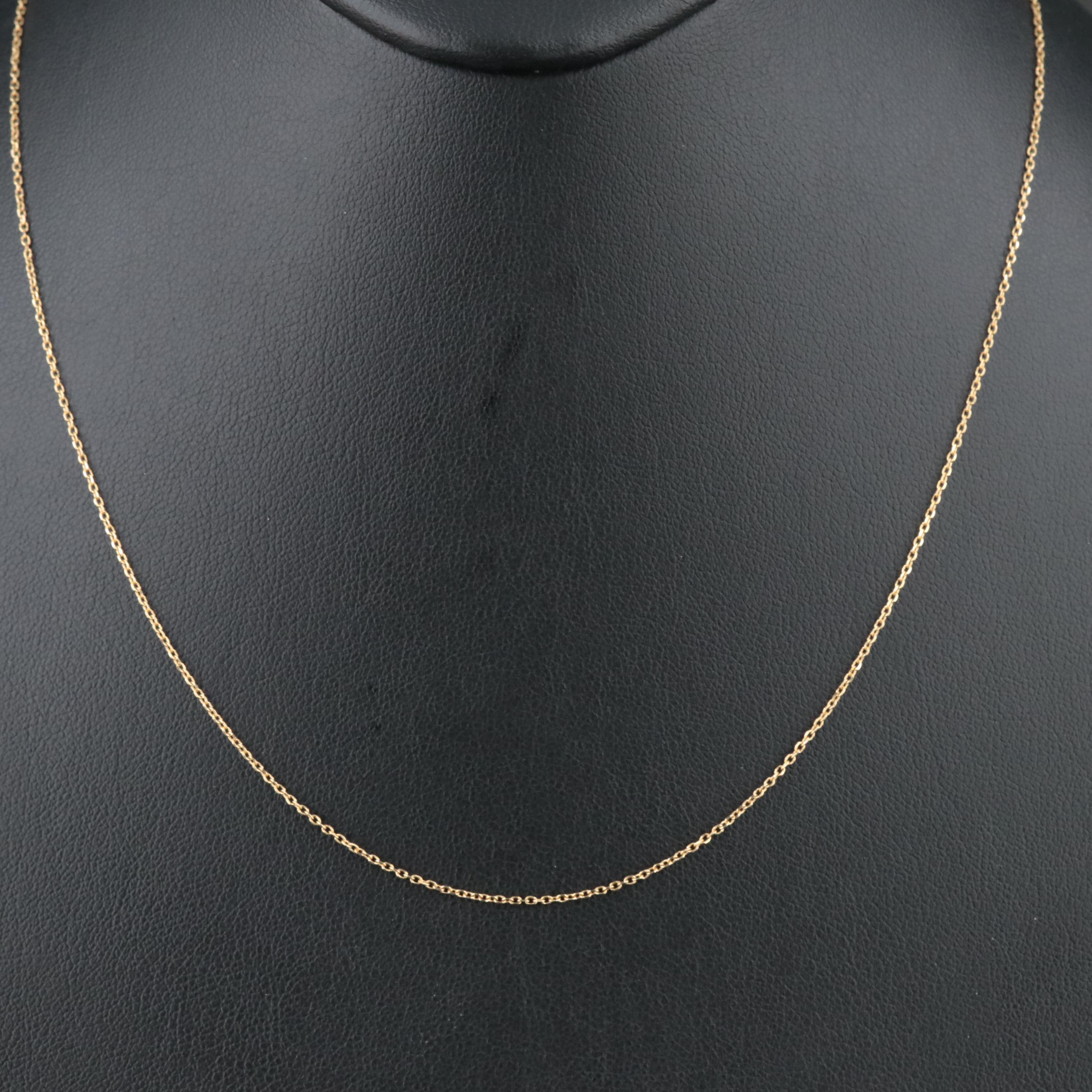 14K Cable Chain Necklace