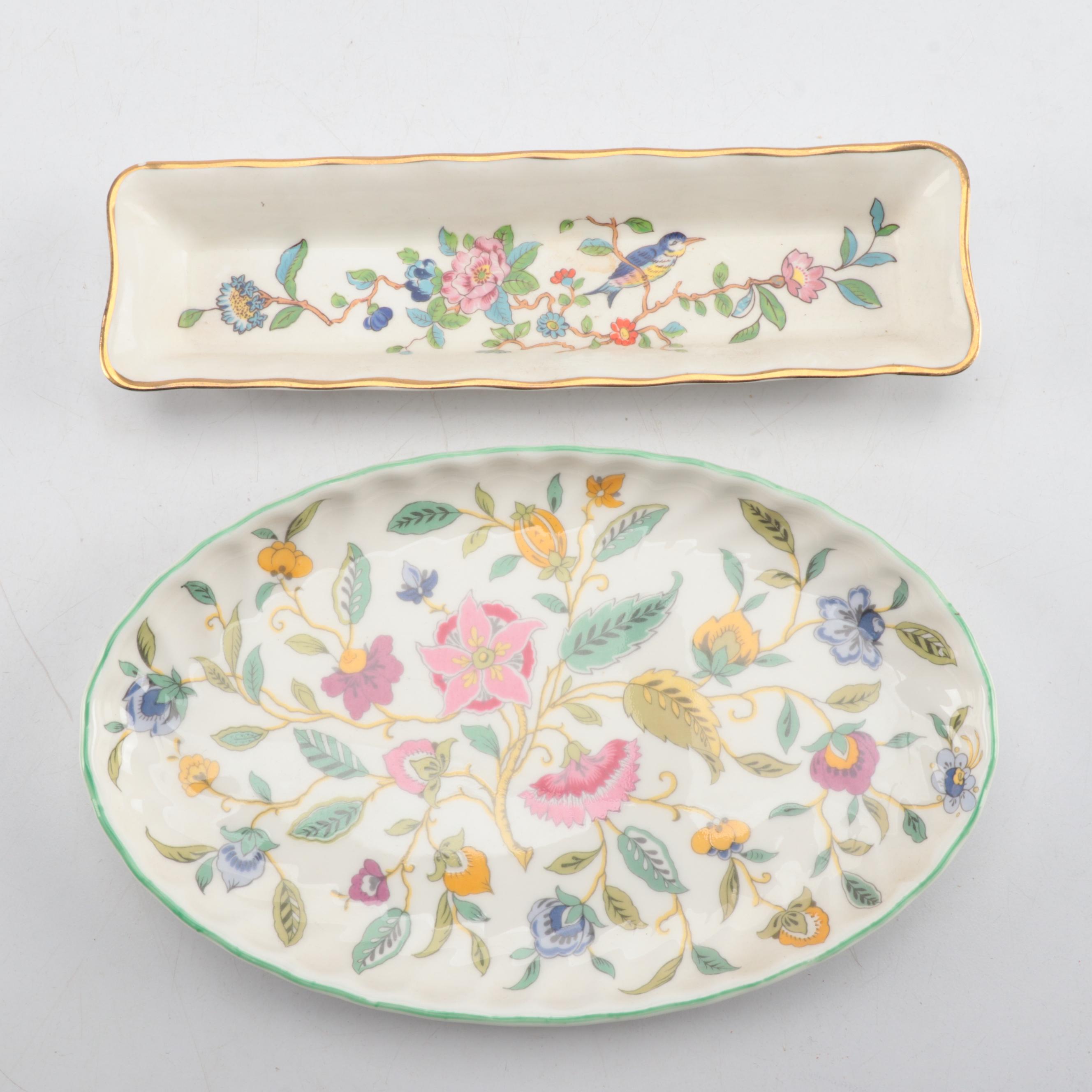 Tressemann & Vogt Limoges Porcelain Platter w/ Display Stand and Other