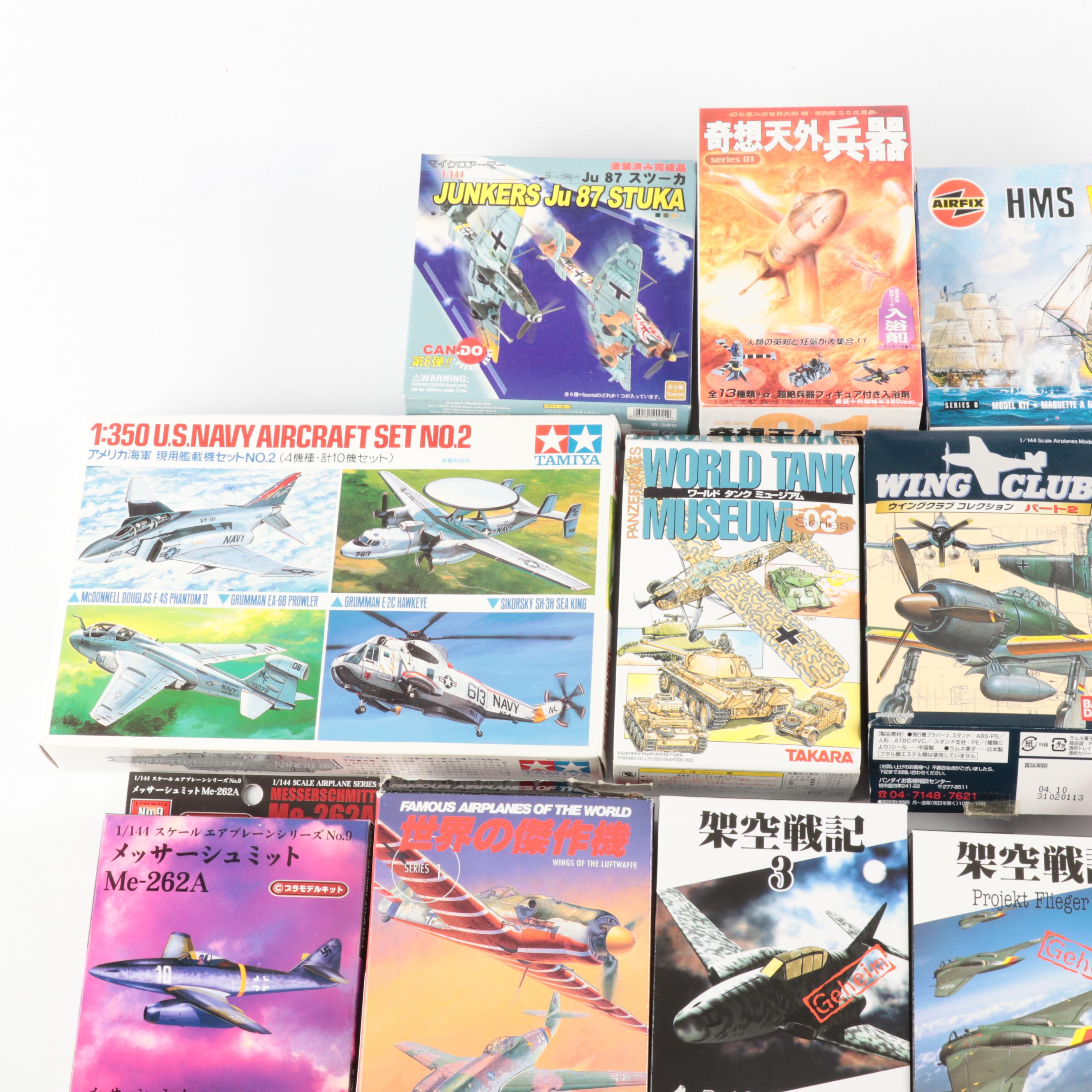 Tamiya U.S. Navy Aircraft Set No. 2 and Other Model Kits