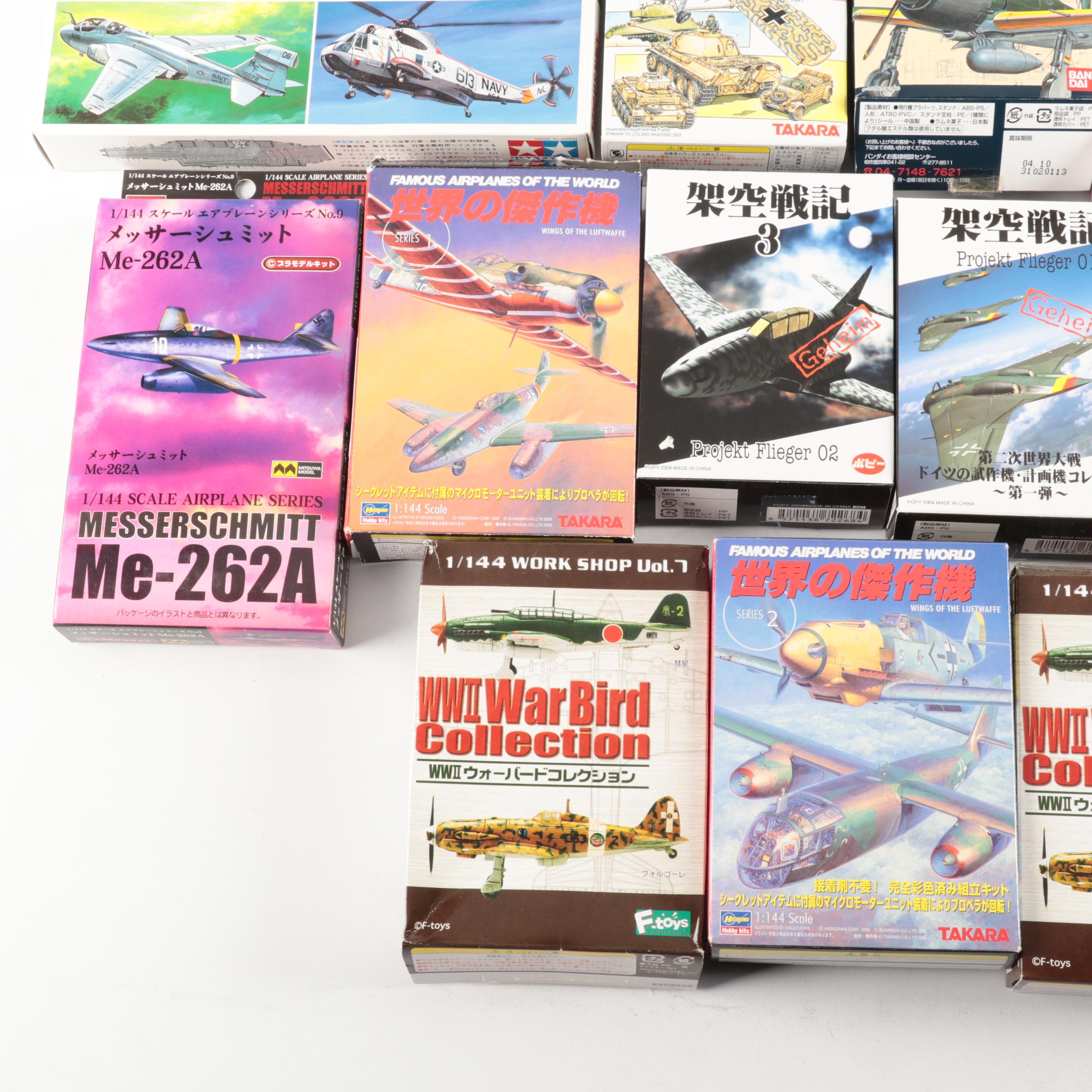 Tamiya U.S. Navy Aircraft Set No. 2 and Other Model Kits