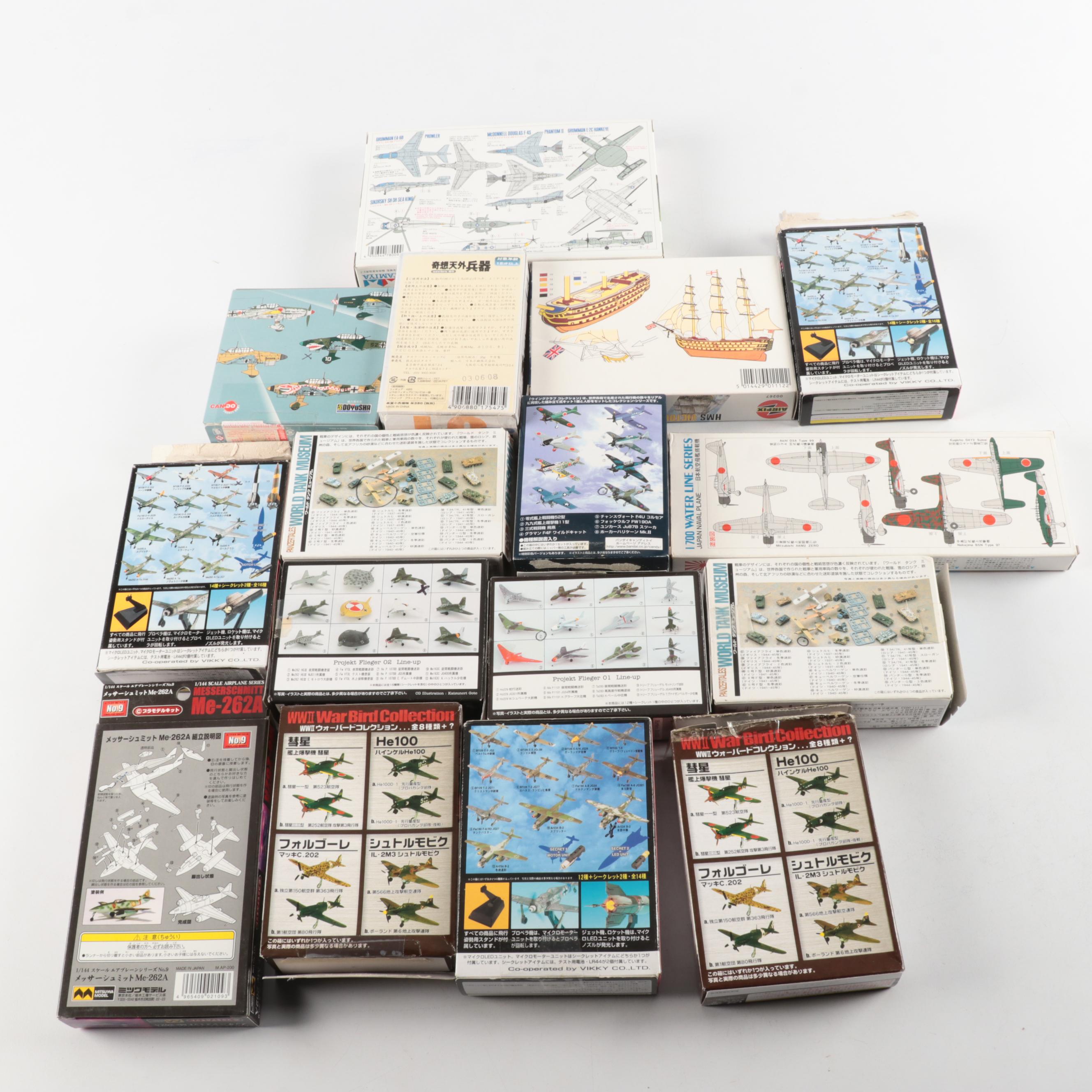 Tamiya U.S. Navy Aircraft Set No. 2 and Other Model Kits