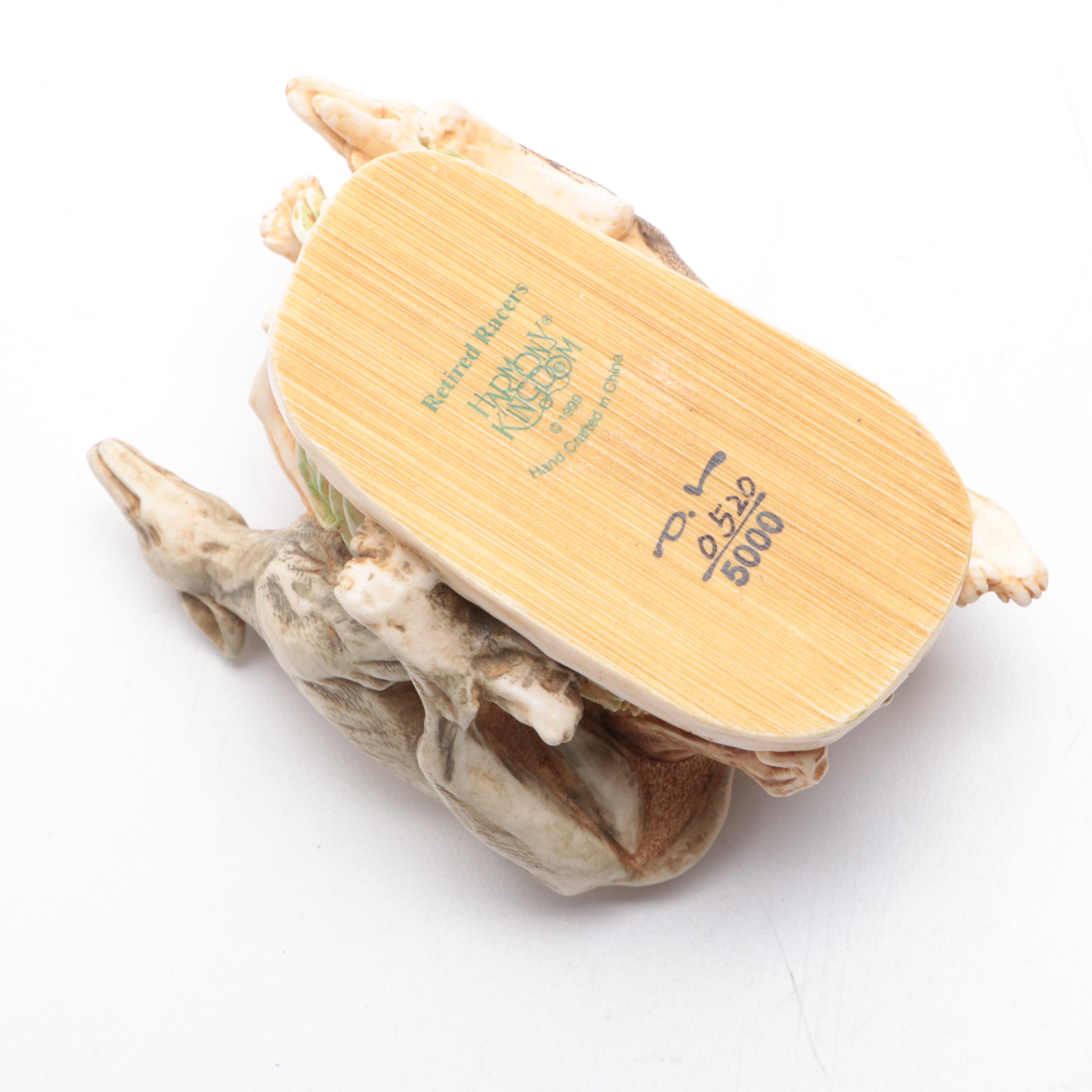 Harmony Kingdom "Nic Nac Paddy Wac" and "Retired Racers" Resin Boxes