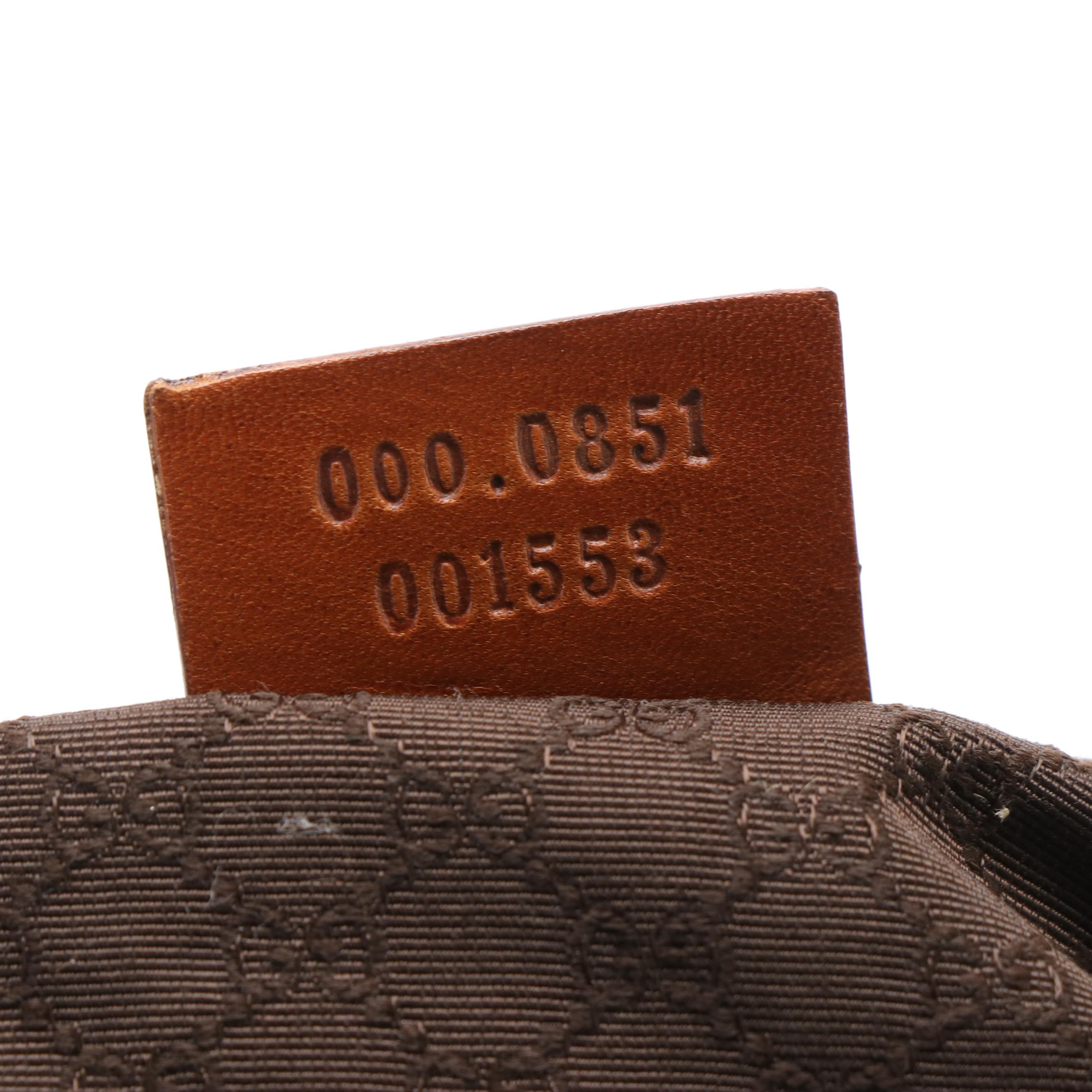 Gucci Vintage Leather Canvas Mini Boston Handbag