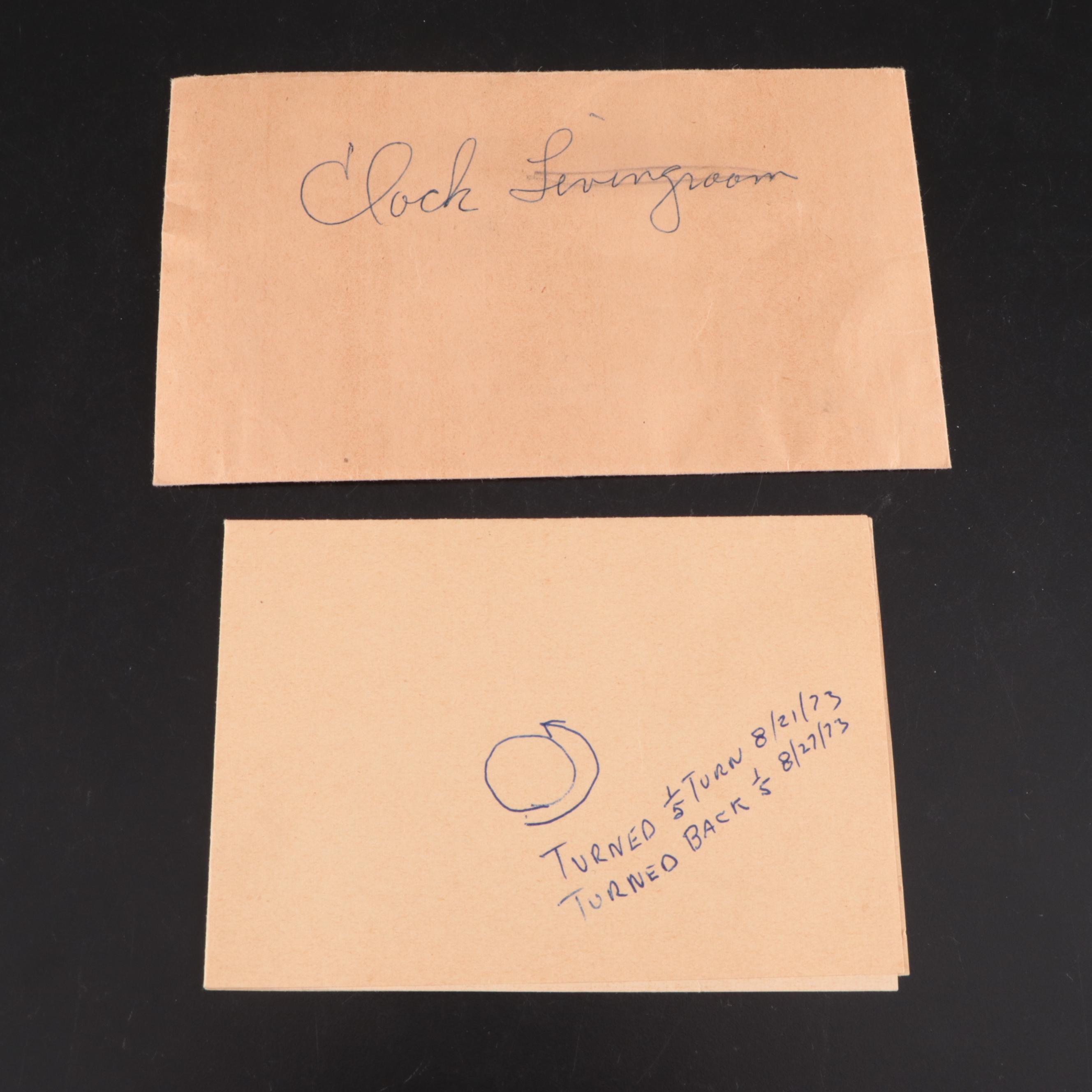 Kundo Brass and Glass 400 Day Anniversary Clock, Mid-20th Century