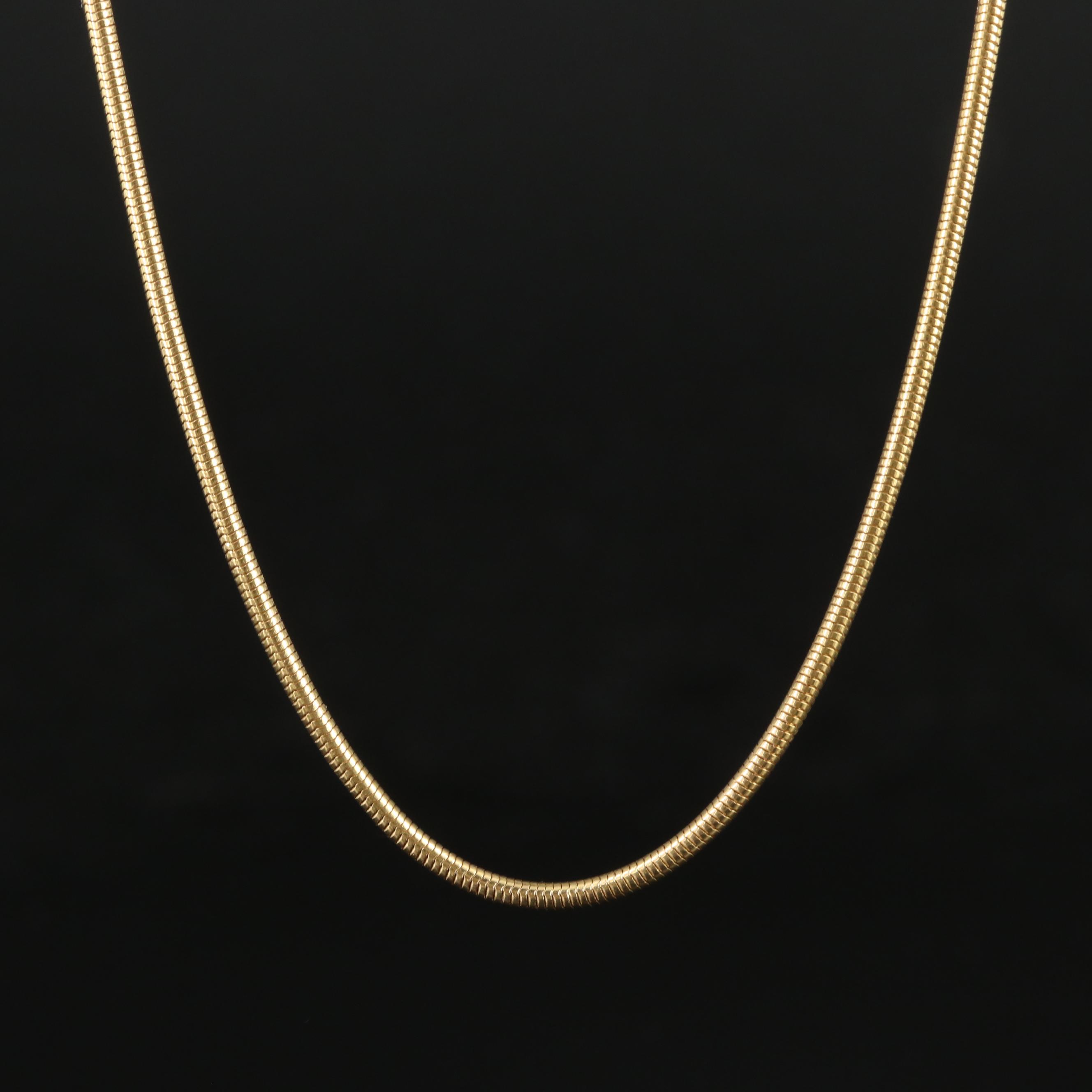 Italian 14K Snake Chain Necklace