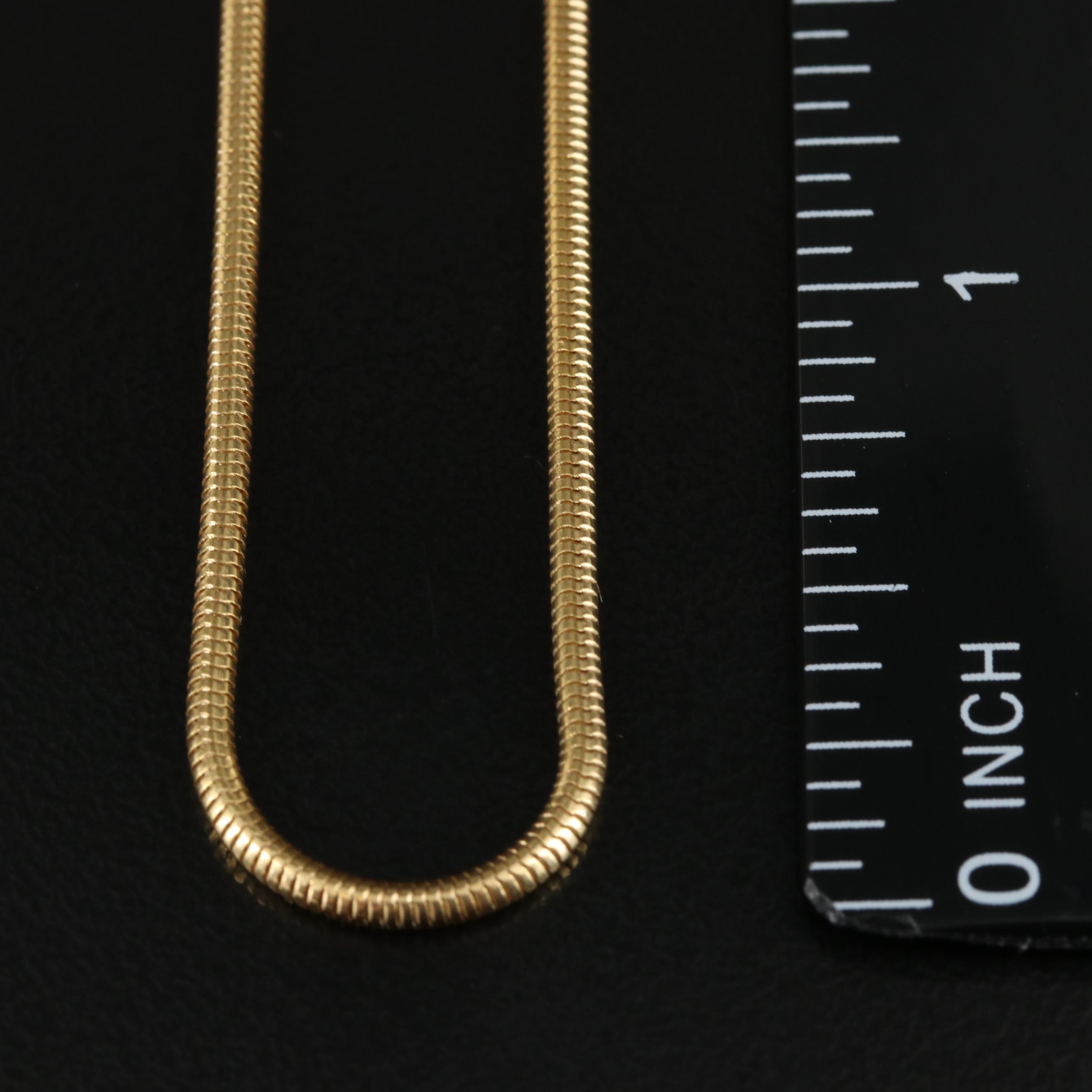 Italian 14K Snake Chain Necklace