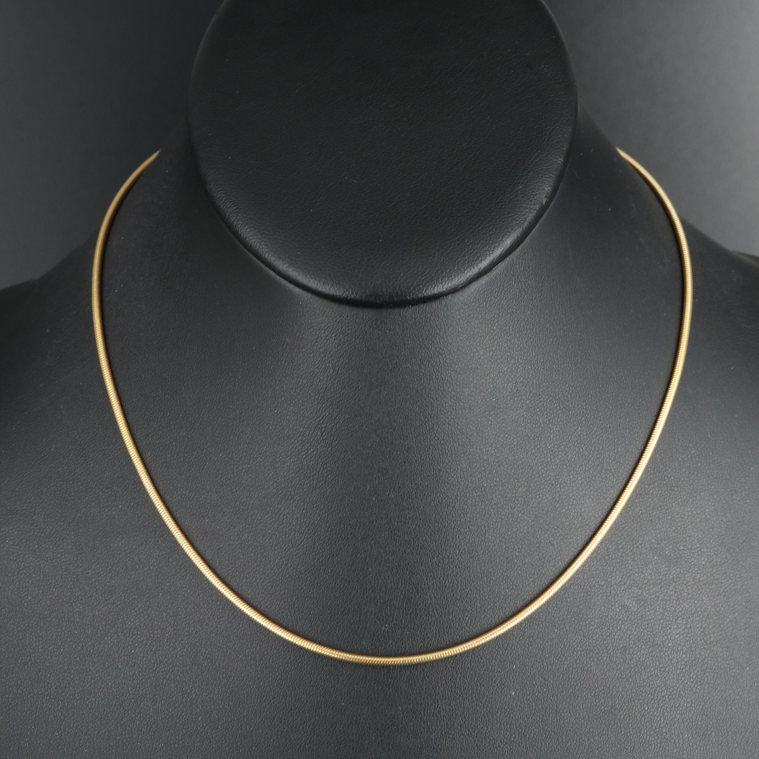 Italian 14K Snake Chain Necklace