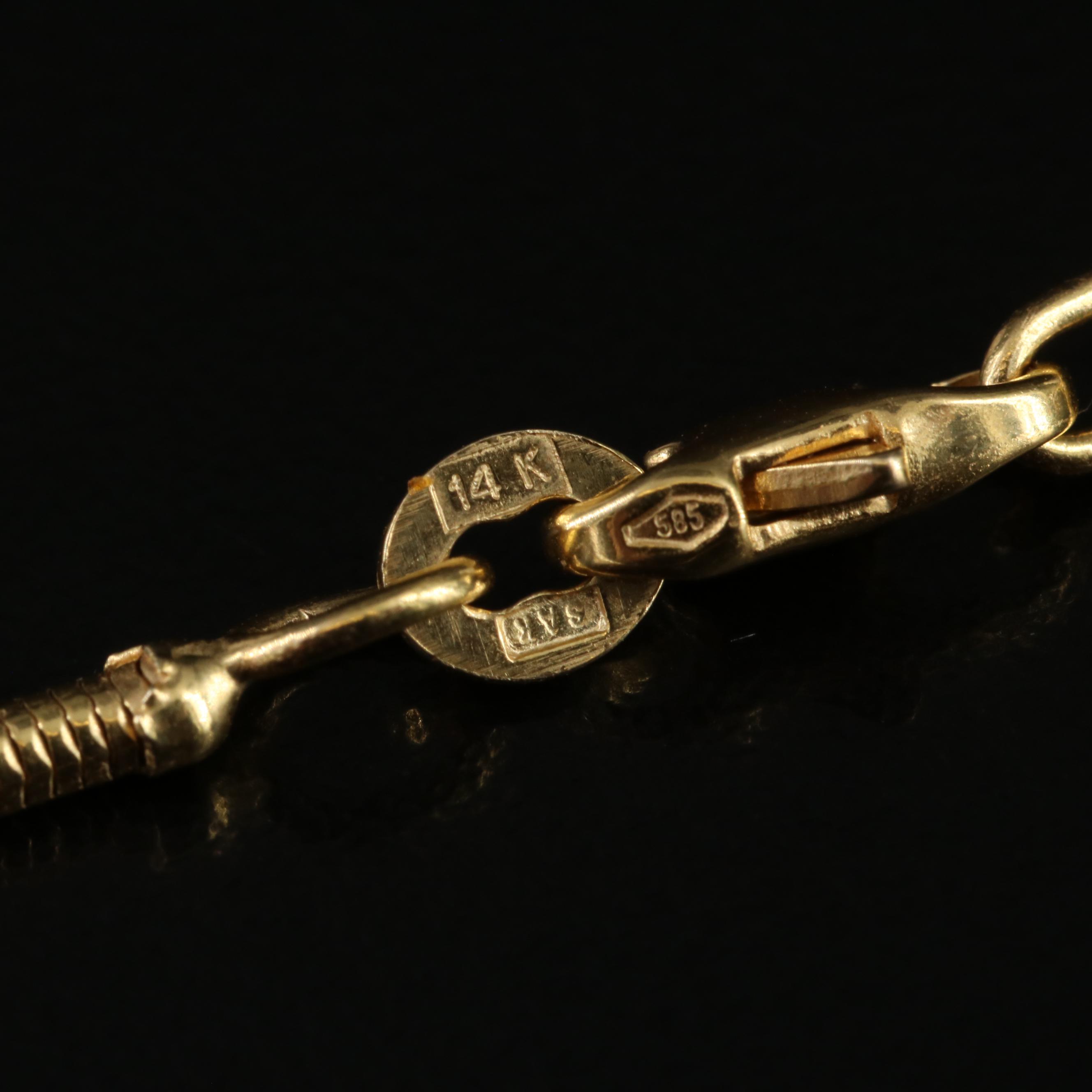 Italian 14K Snake Chain Necklace