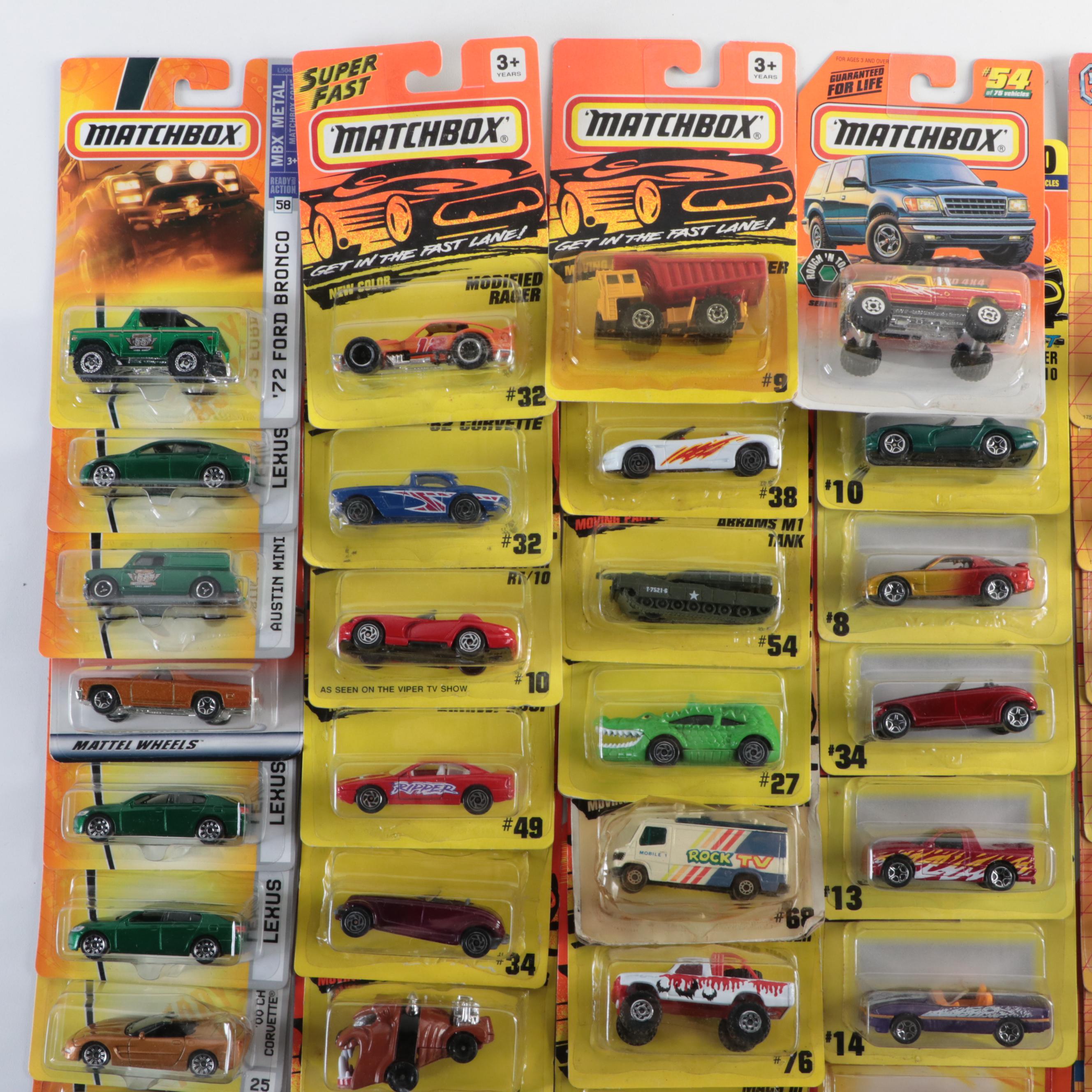 Matchbox American Muscle Cars and More Diecast Vehicles