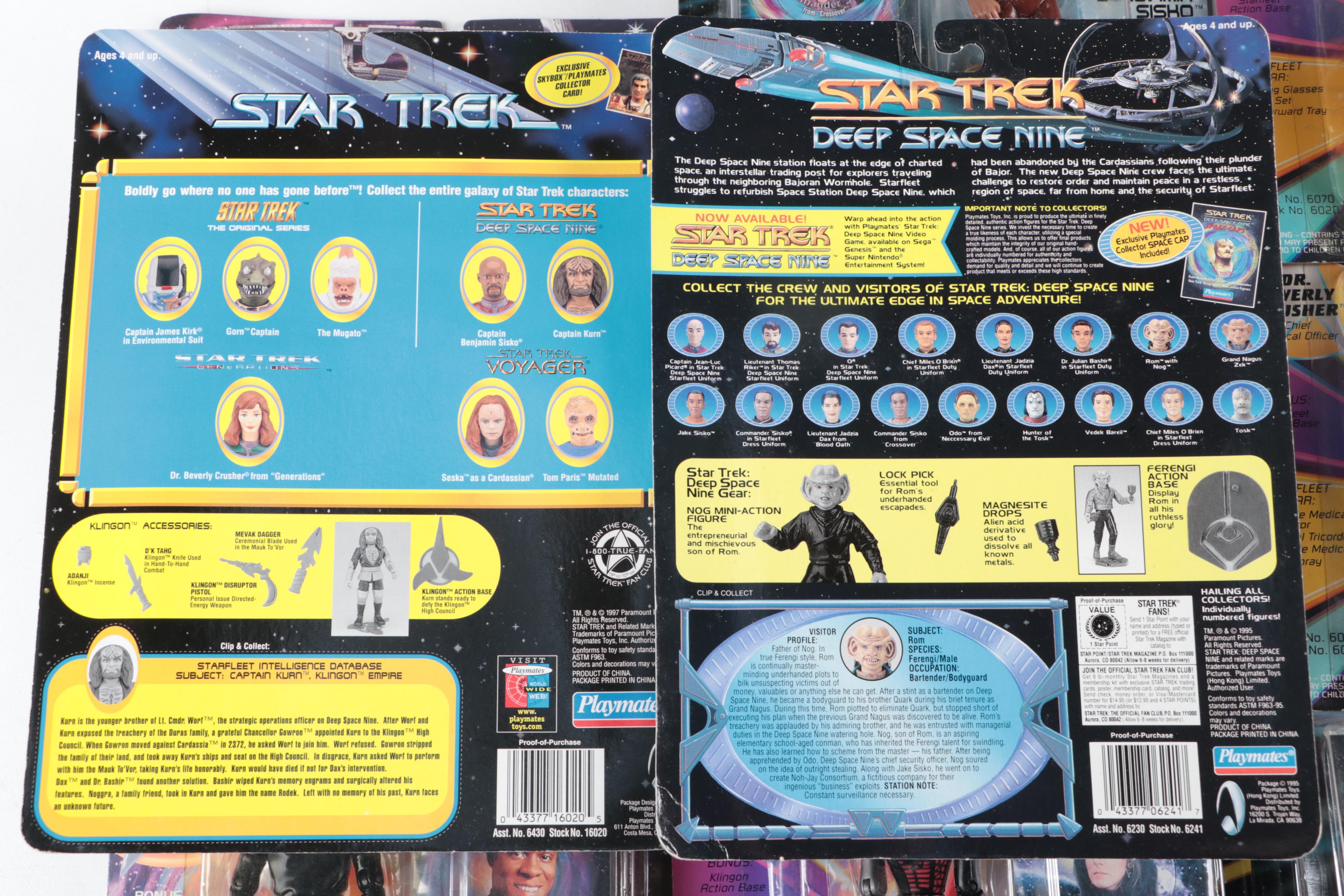 Star Trek Deep Space Nine and The Next Generation Action Figures