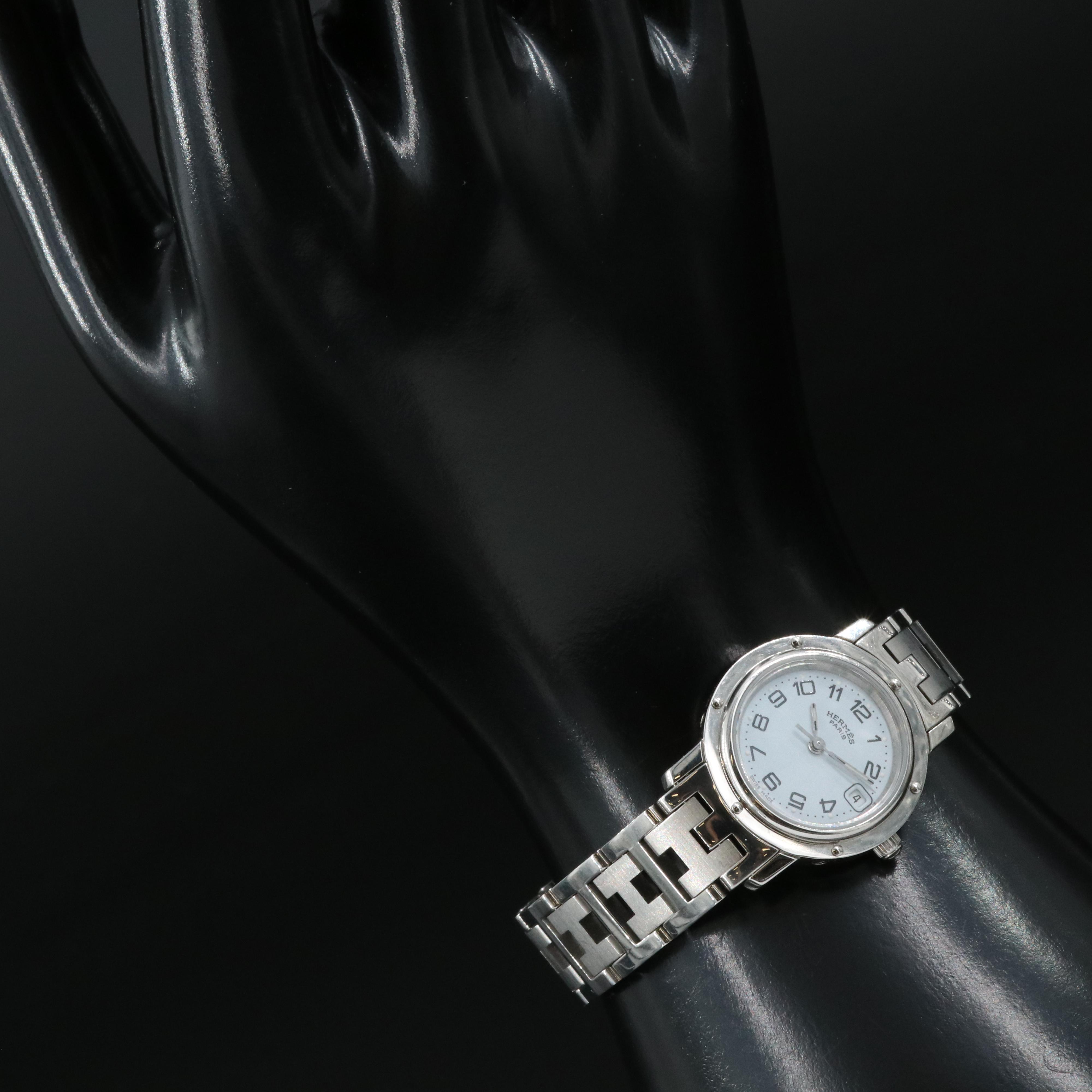 Hermès Clipper Date Stainless Steel Watch