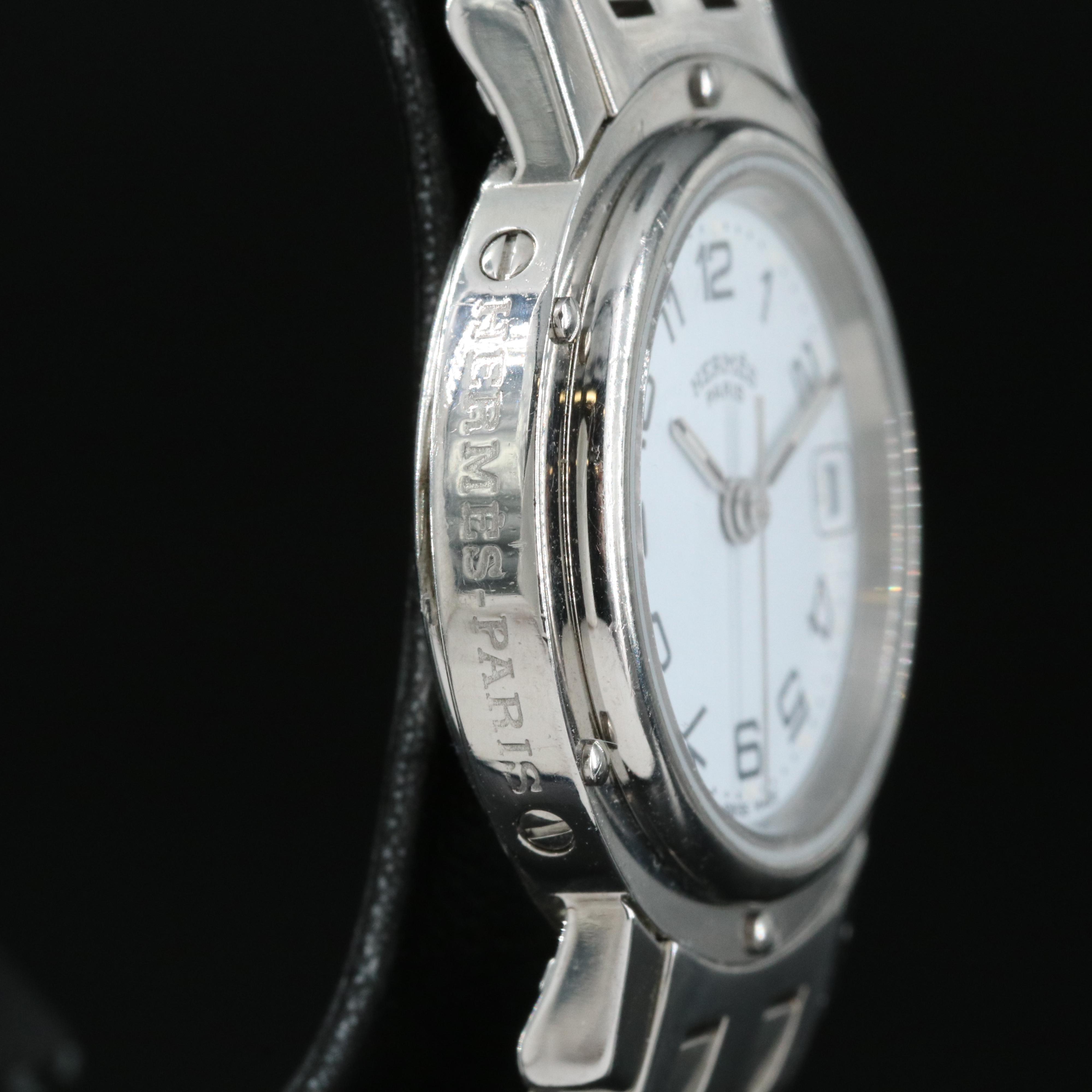 Hermès Clipper Date Stainless Steel Watch