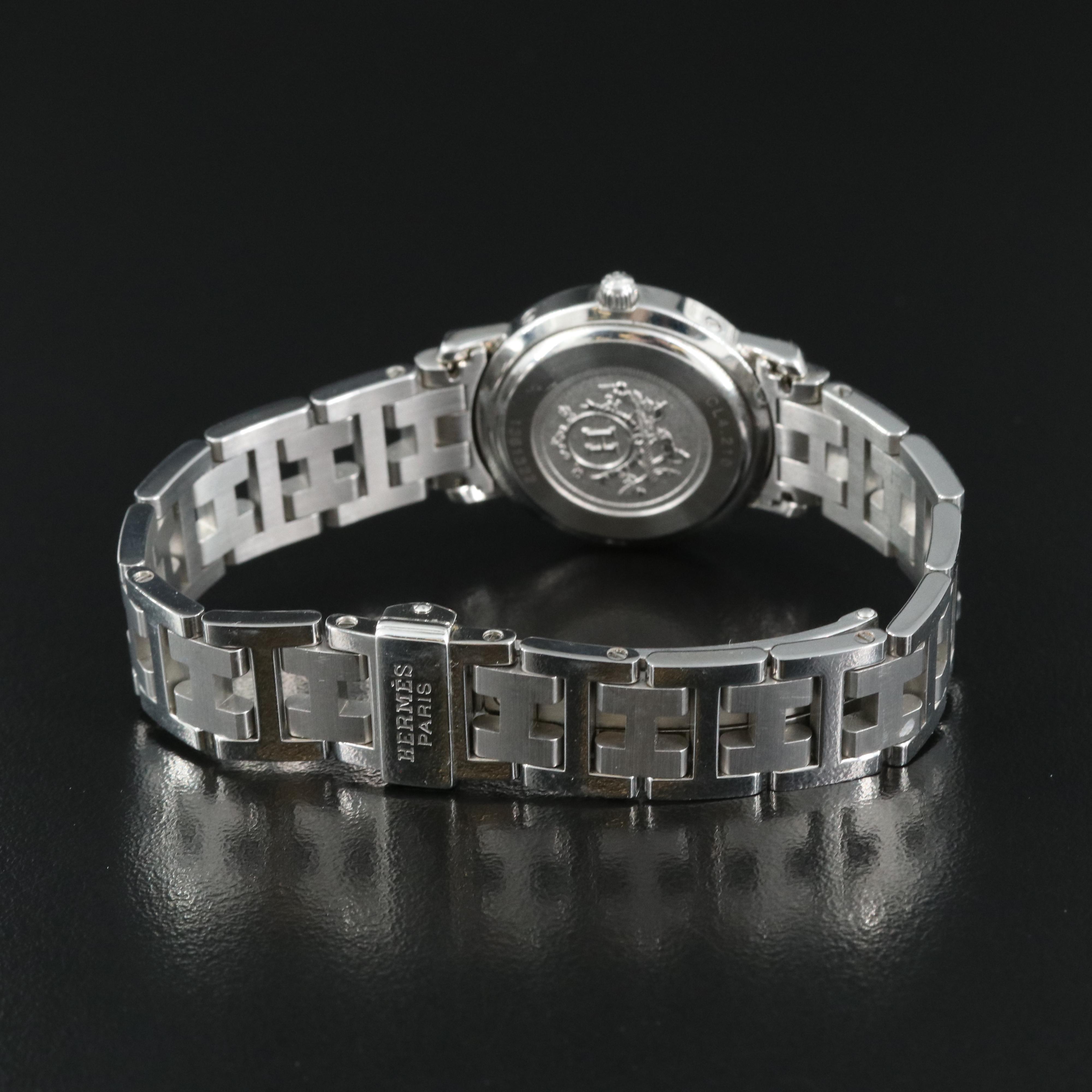 Hermès Clipper Date Stainless Steel Watch