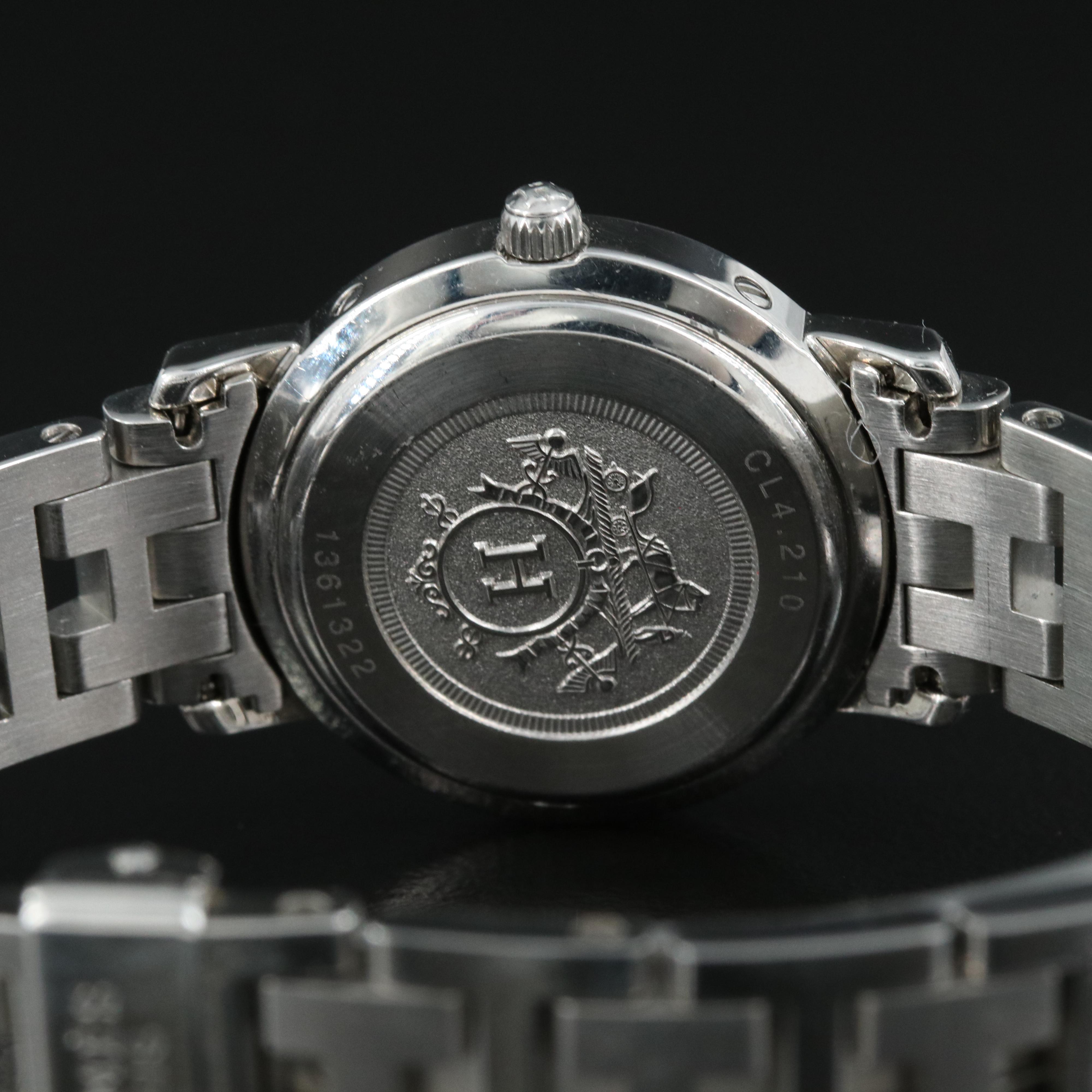 Hermès Clipper Date Stainless Steel Watch