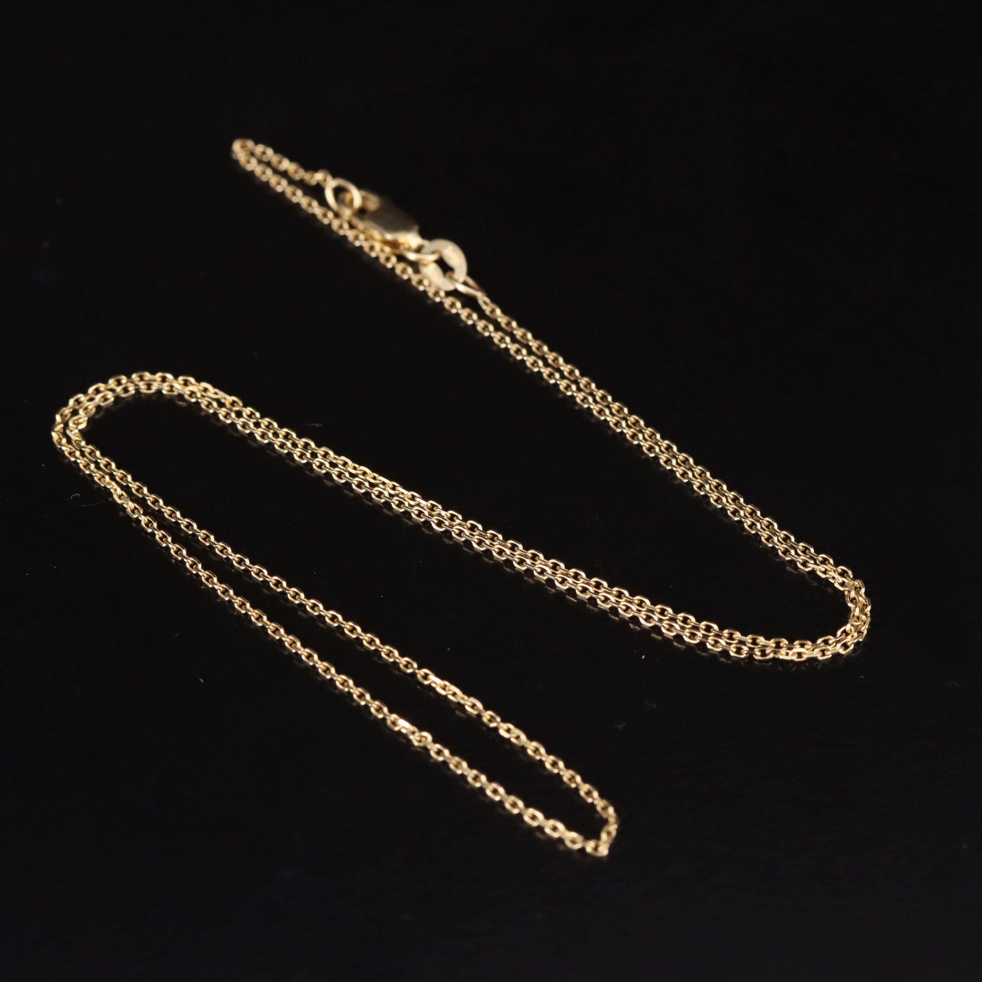 14K Cable Chain Necklace