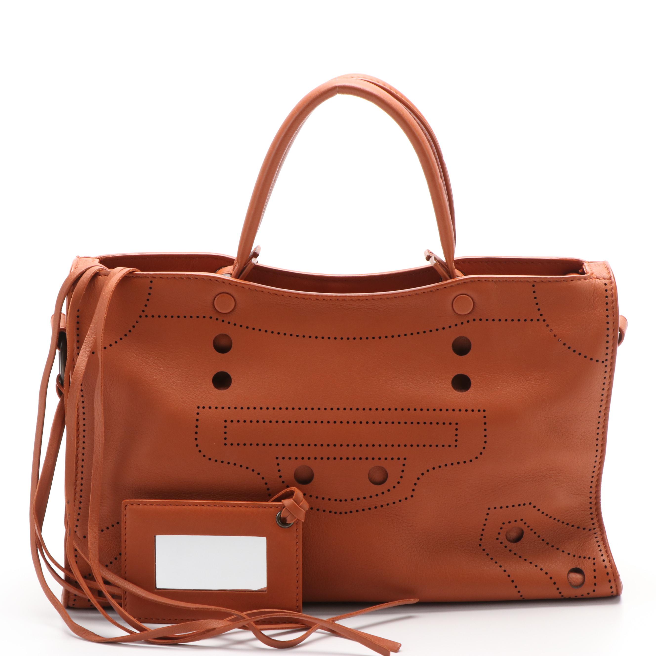 balenciaga perforated bag