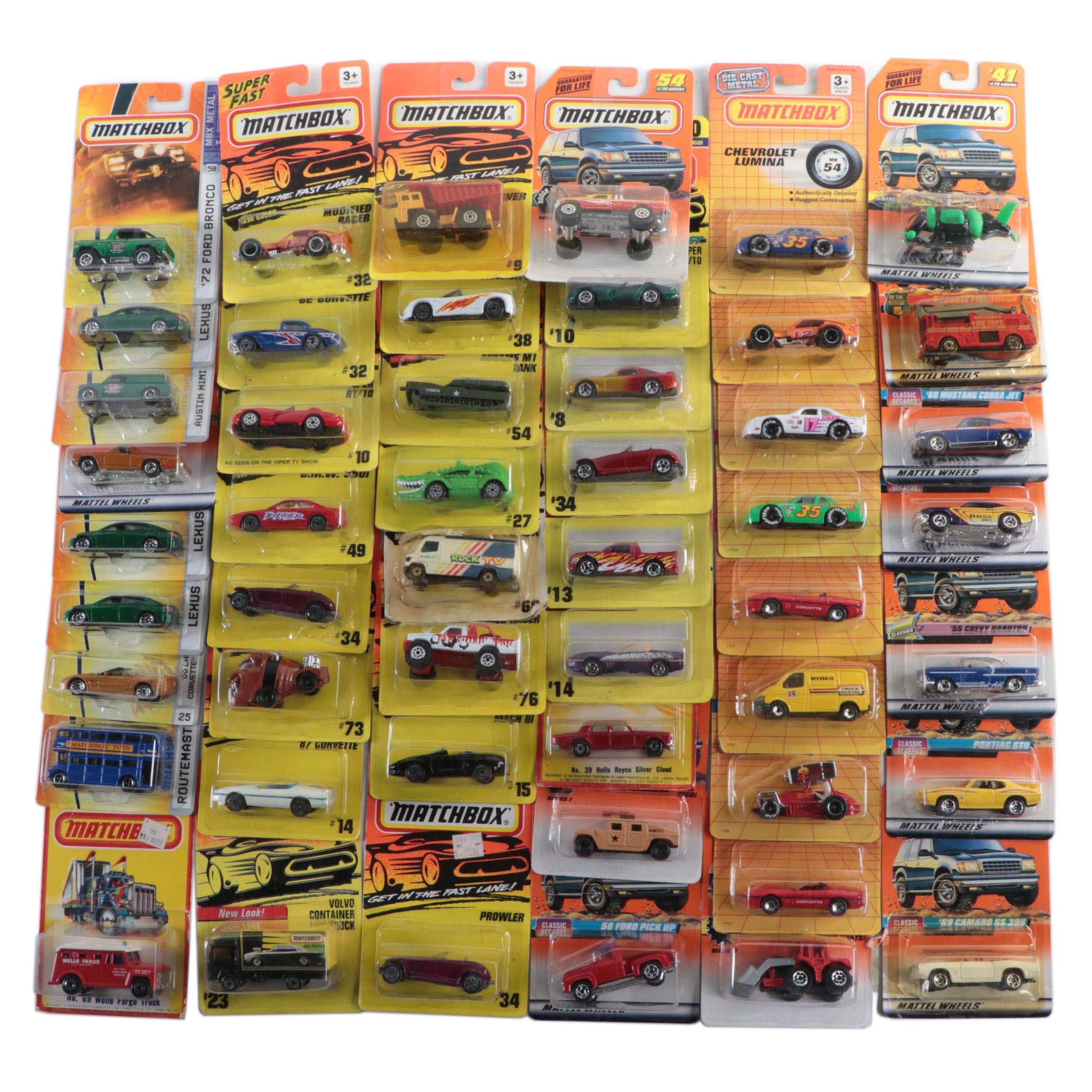 Matchbox American Muscle Cars and More Diecast Vehicles
