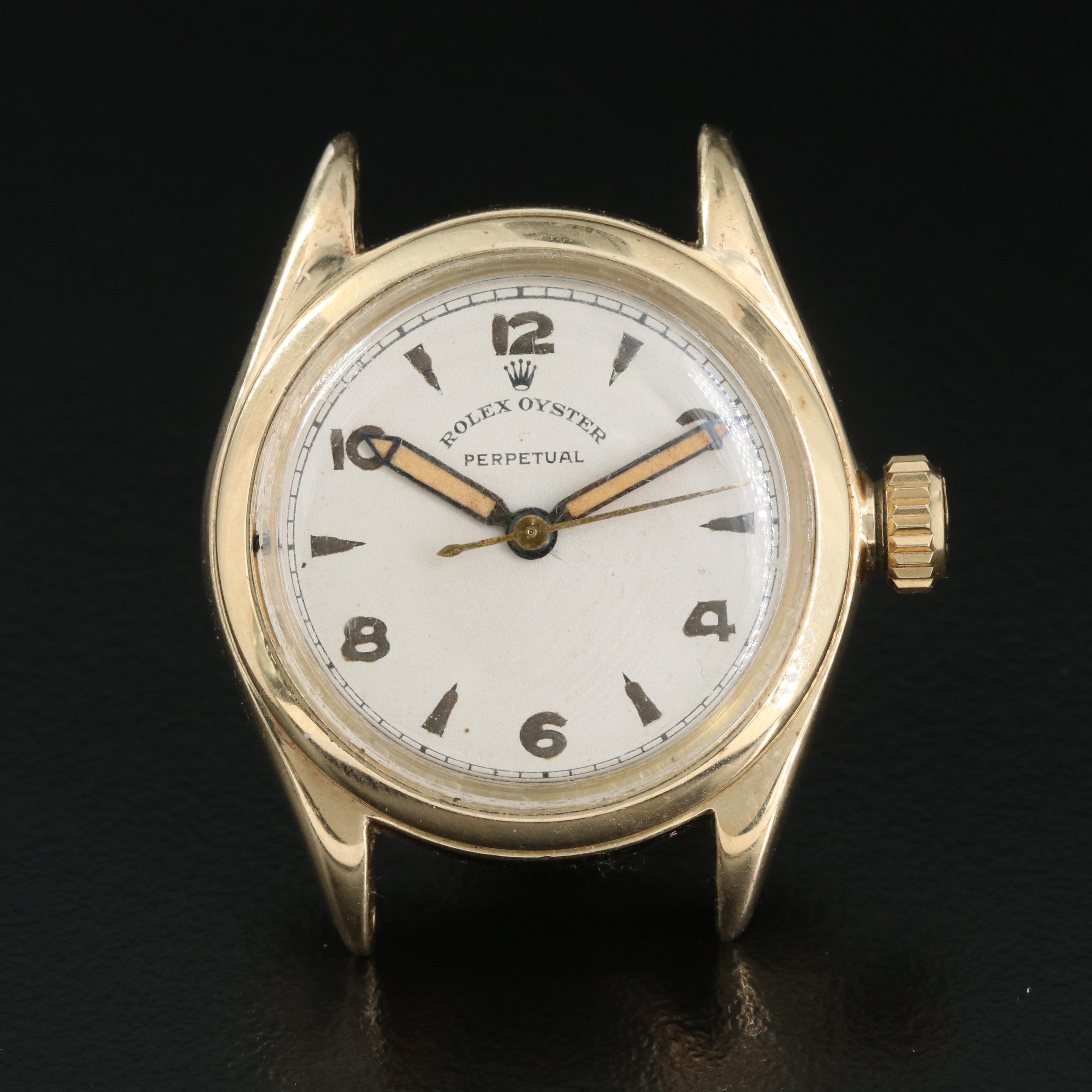 14K Vintage Rolex Bubbleback Watch