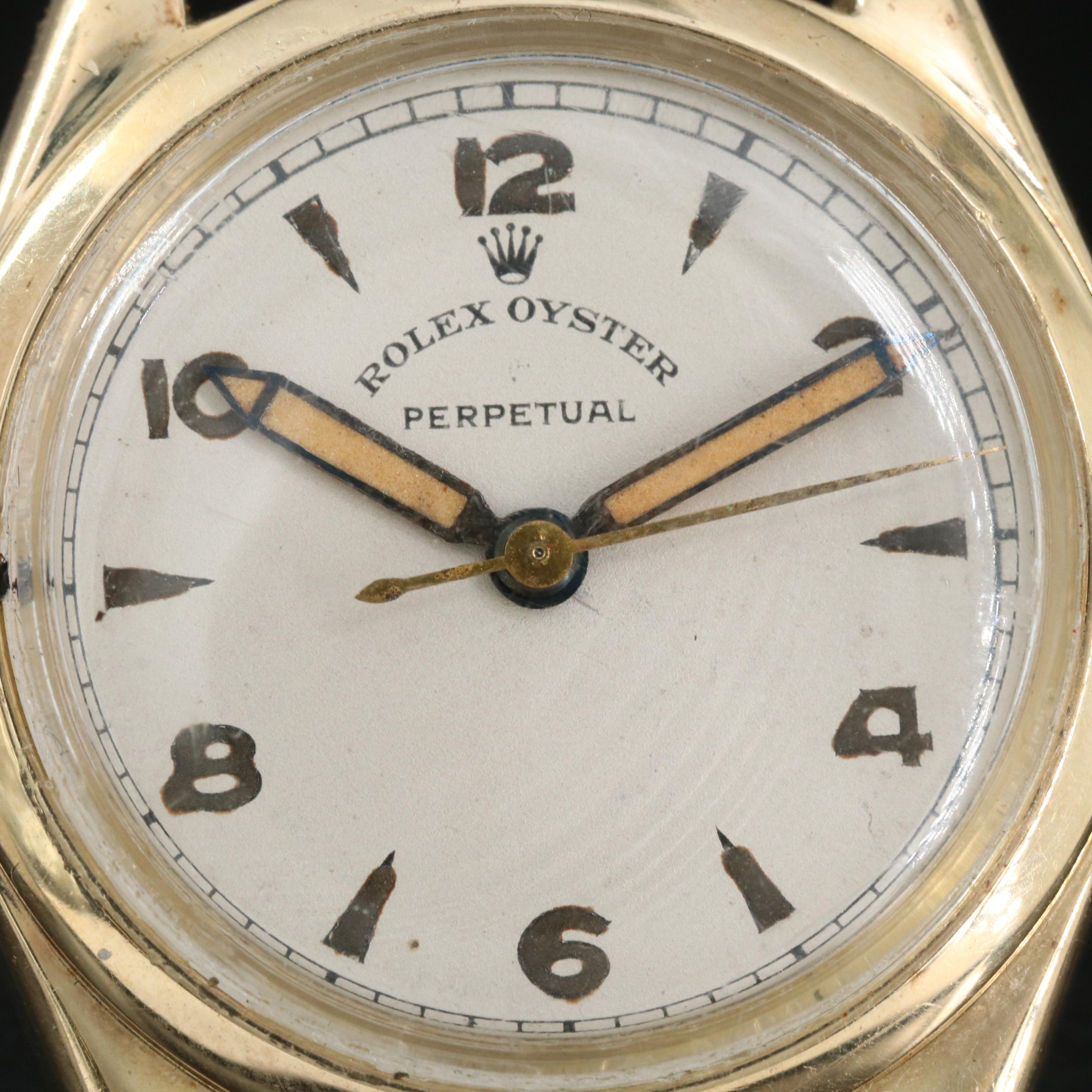 14K Vintage Rolex Bubbleback Watch