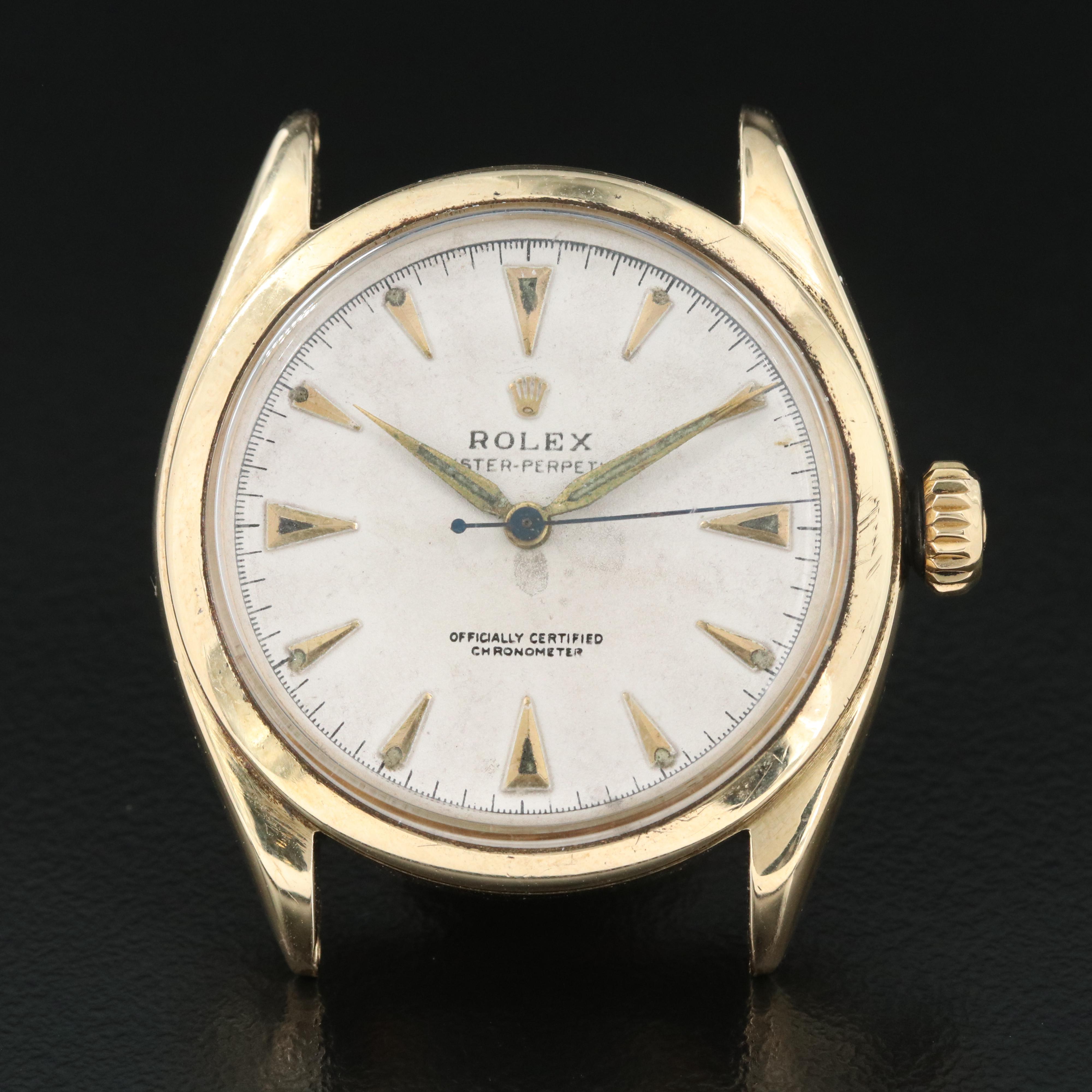 Vintage 14K Rolex Bubbleback Watch