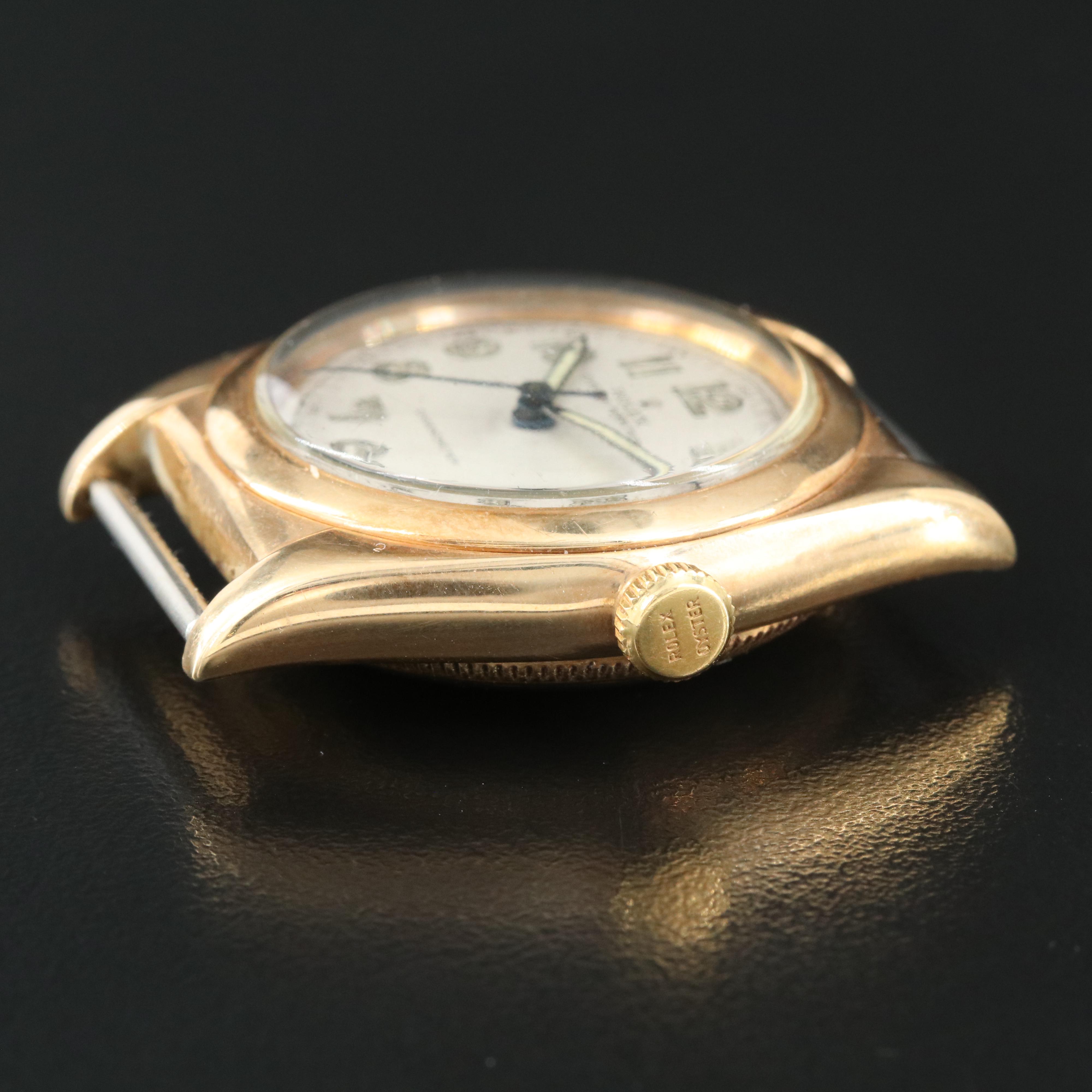 14K Rolex Oyster Perpetual Bubbleback Midsize Watch