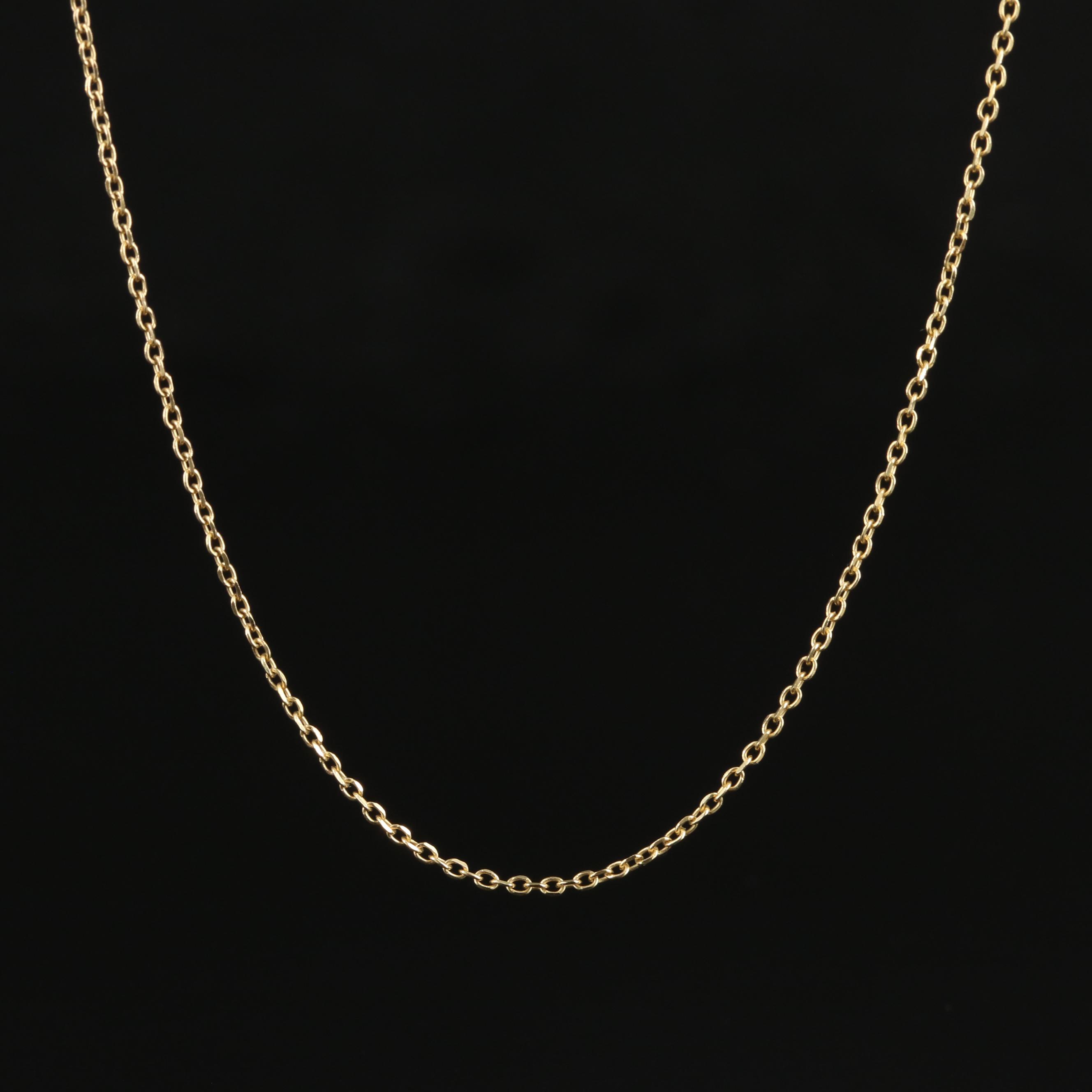 14K Cable Chain Necklace