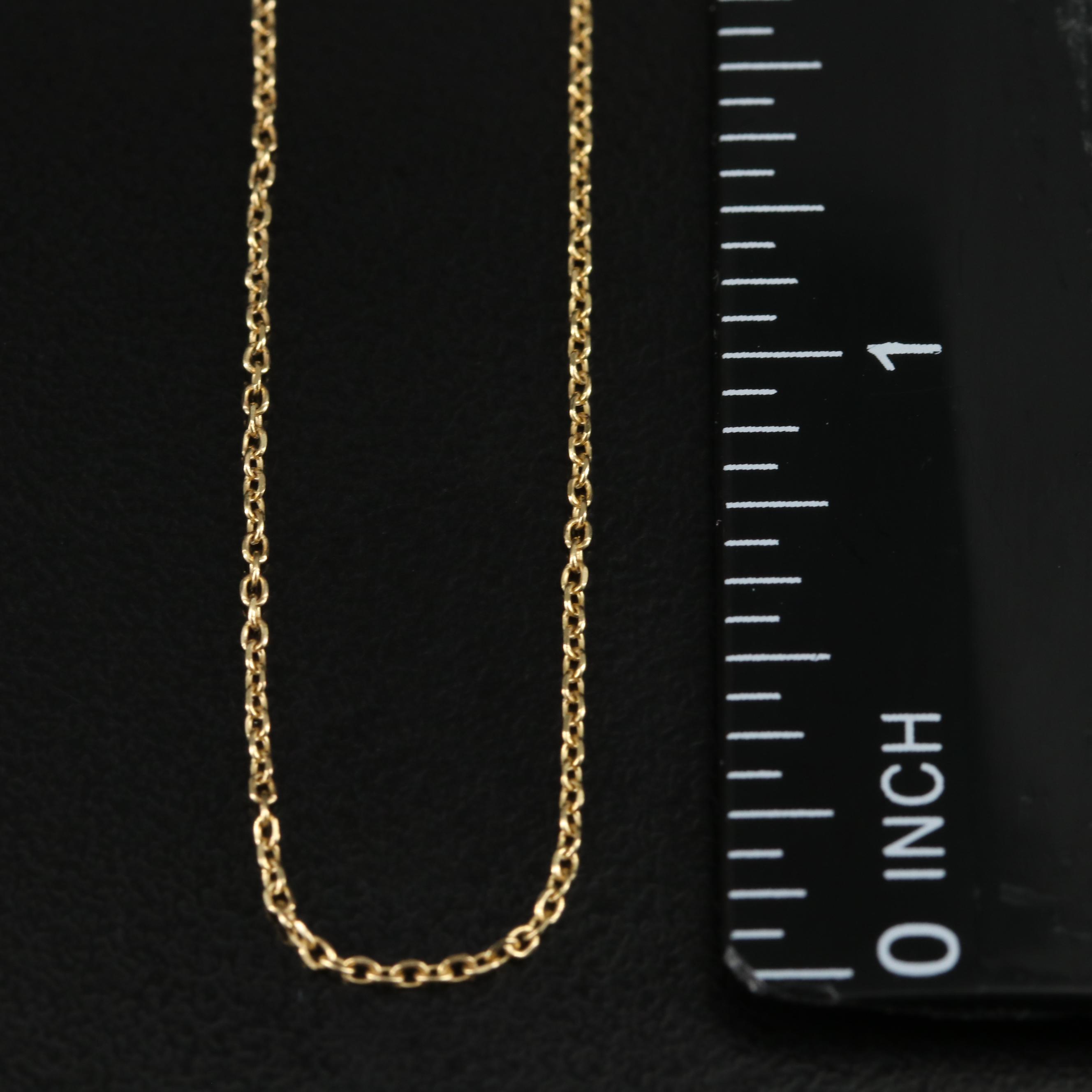 14K Cable Chain Necklace