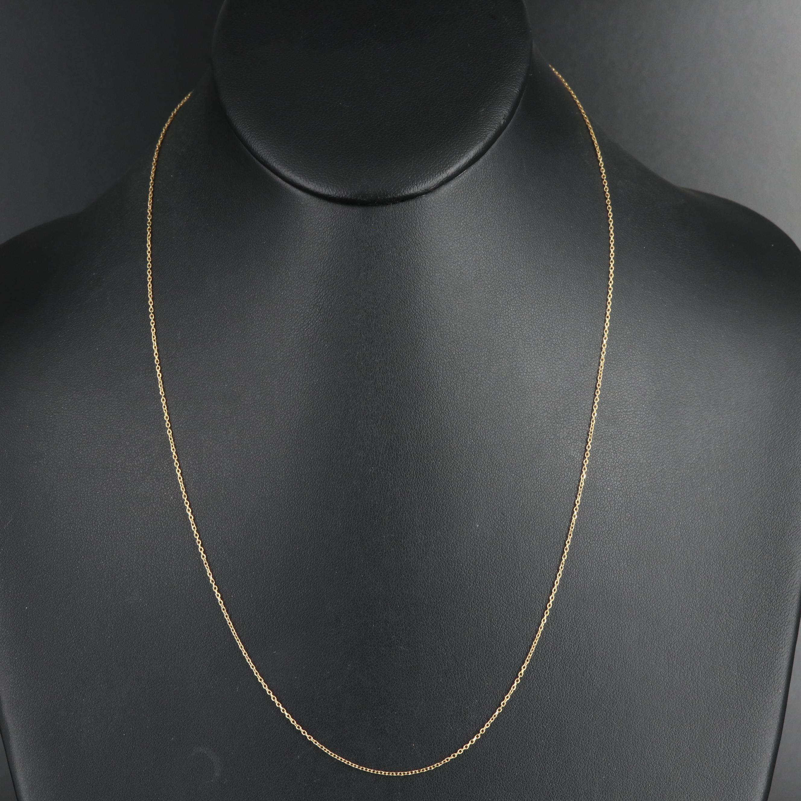 14K Cable Chain Necklace