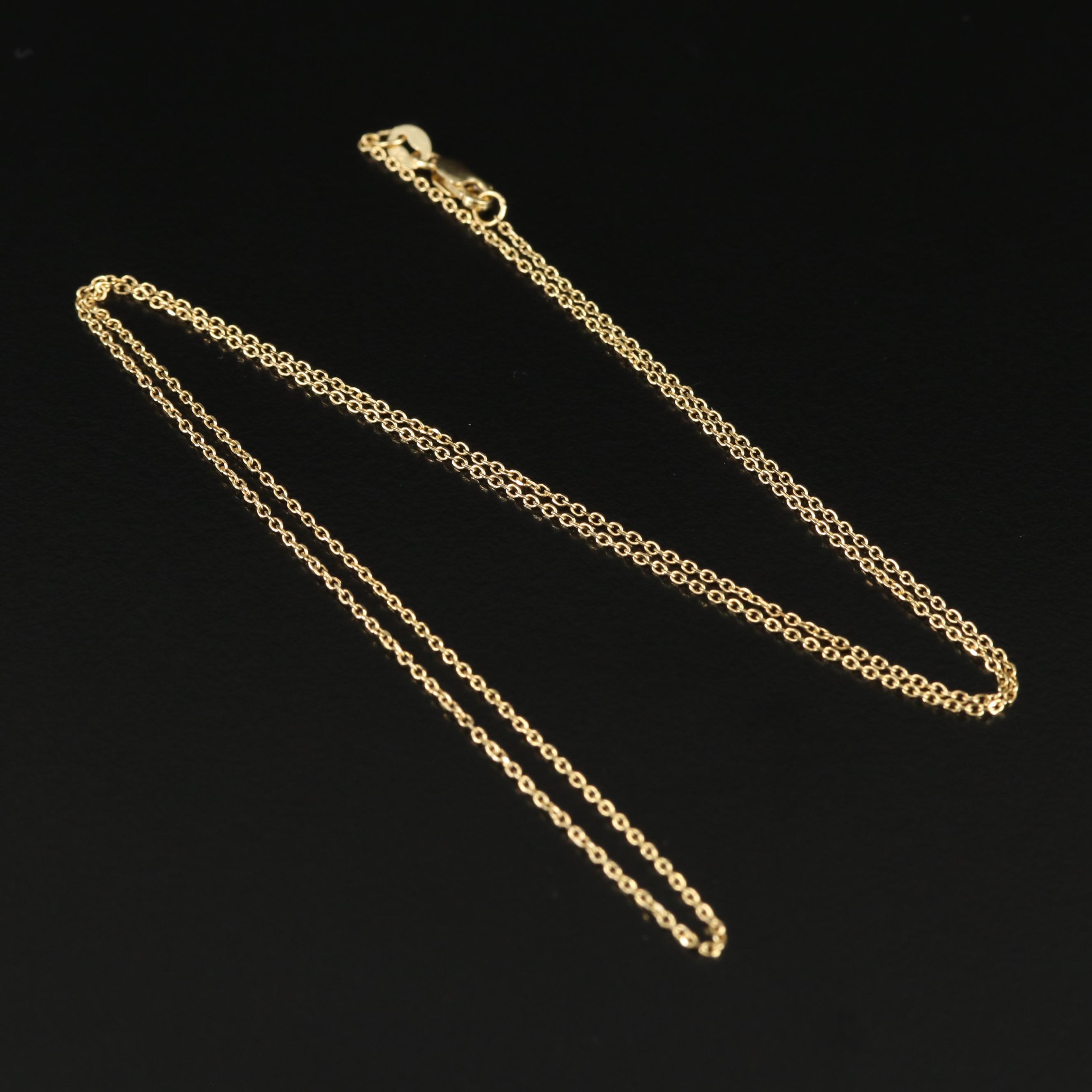 14K Cable Chain Necklace