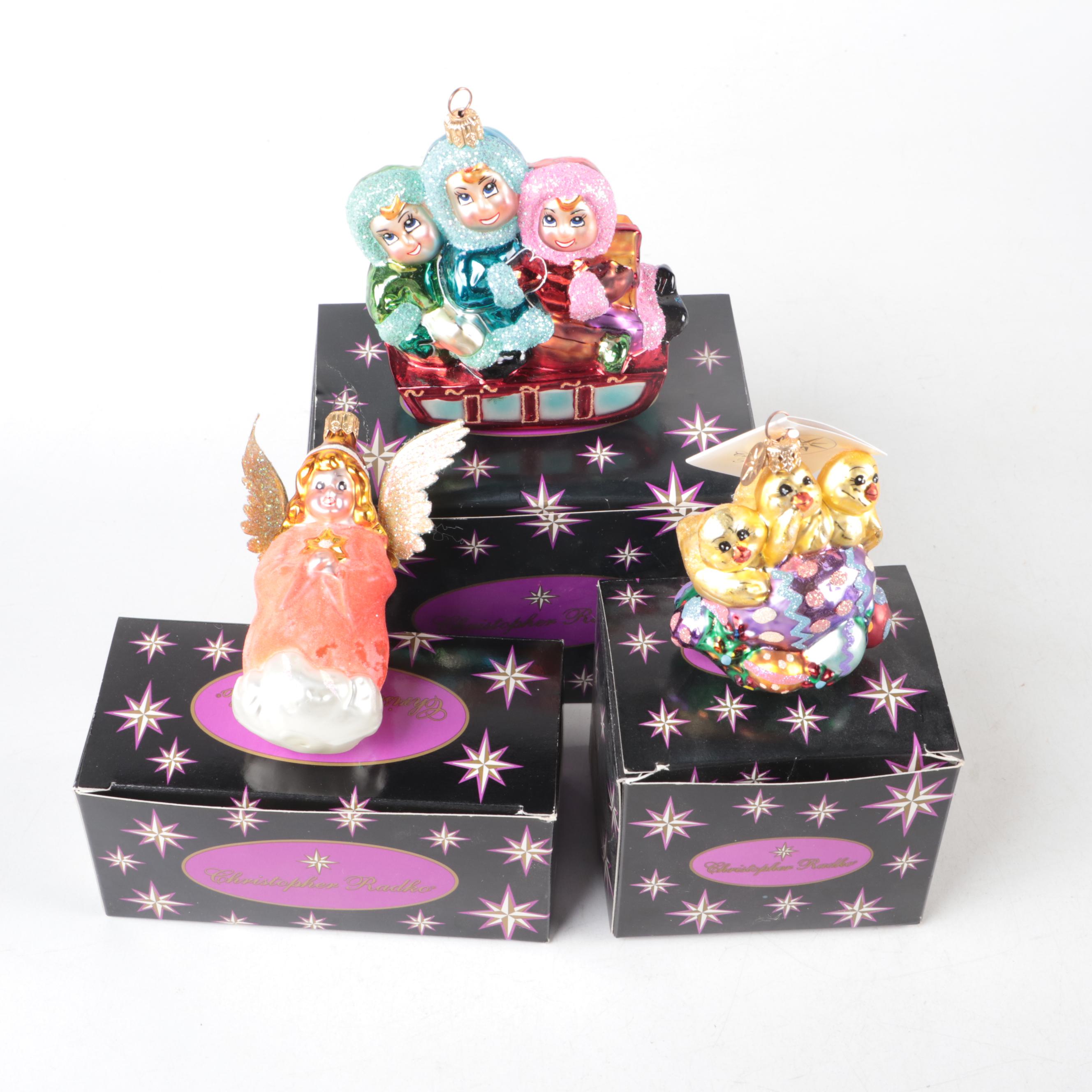 Christopher Radko Little Gems Collection and Other Glass Ornaments