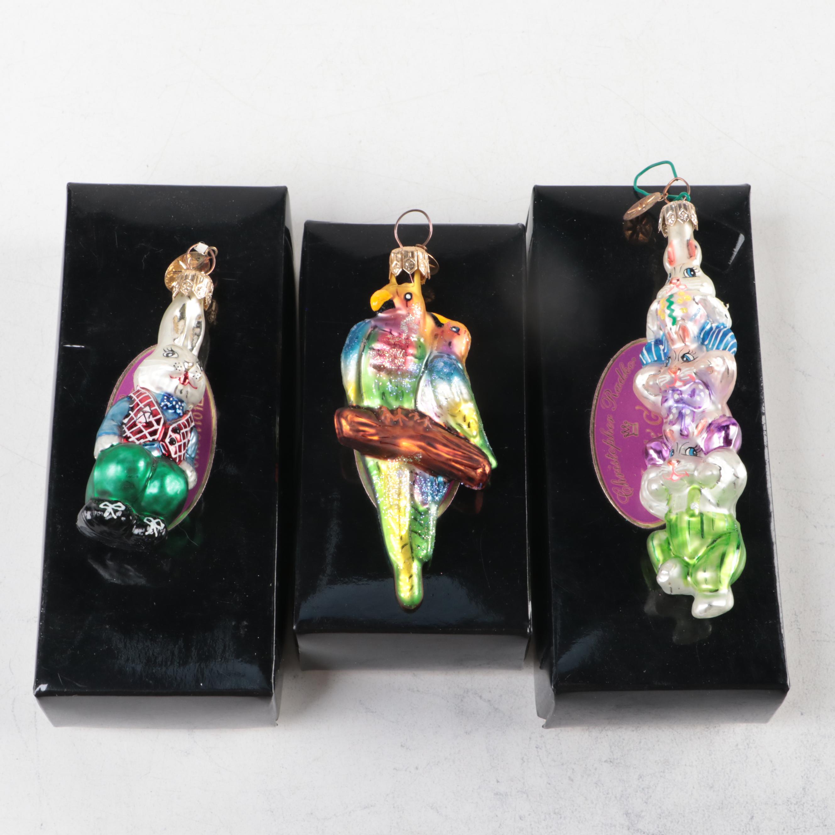 Christopher Radko Little Gems Collection and Other Glass Ornaments