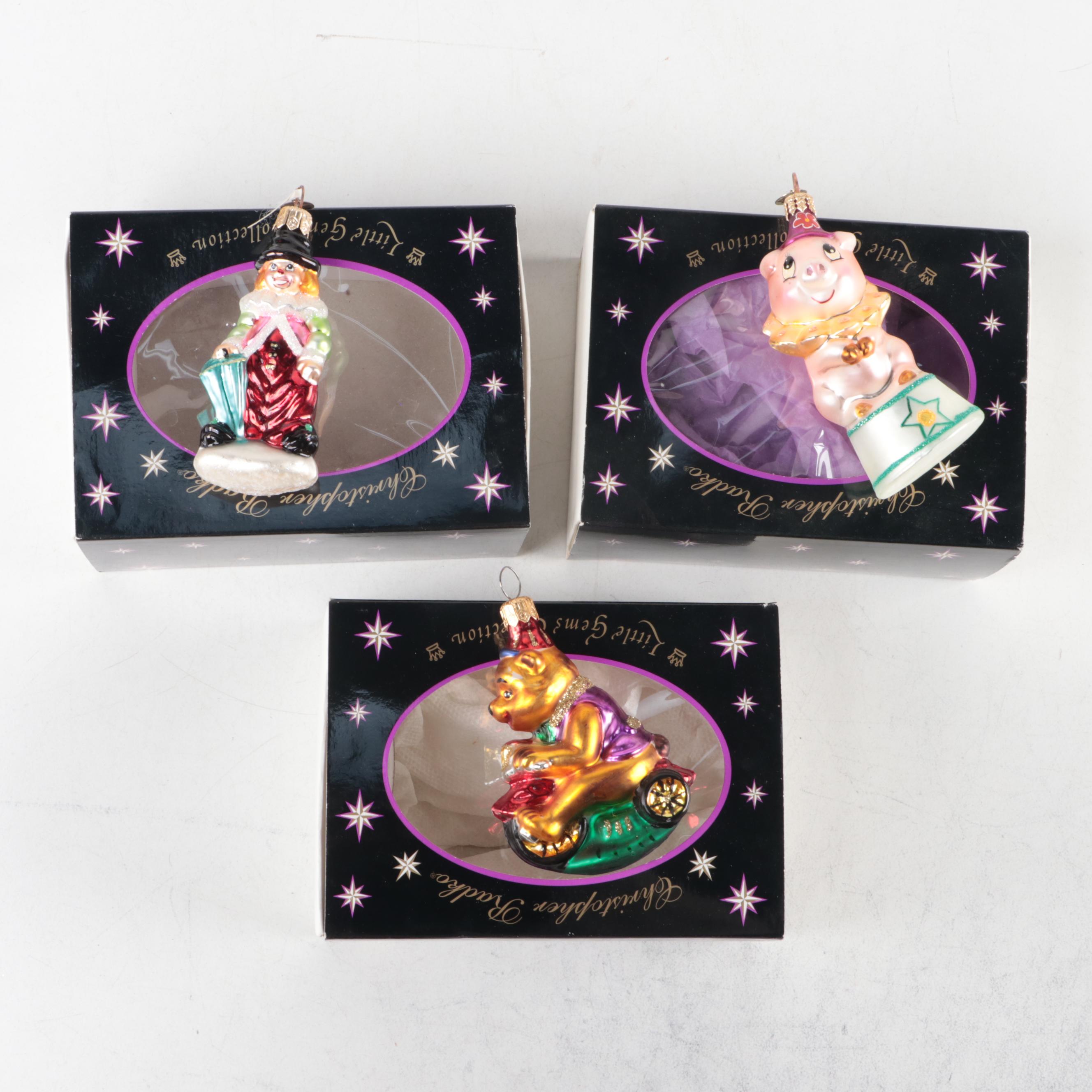 Christopher Radko Little Gems Collection and Other Glass Ornaments