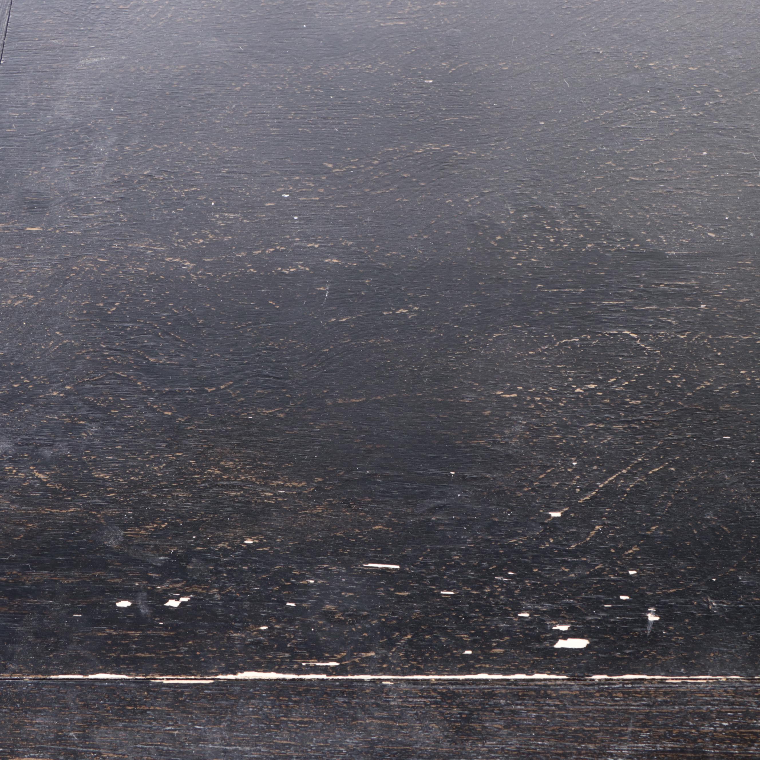 Pottery Barn "Dawson" Executive Desk in Weathered Black Finish