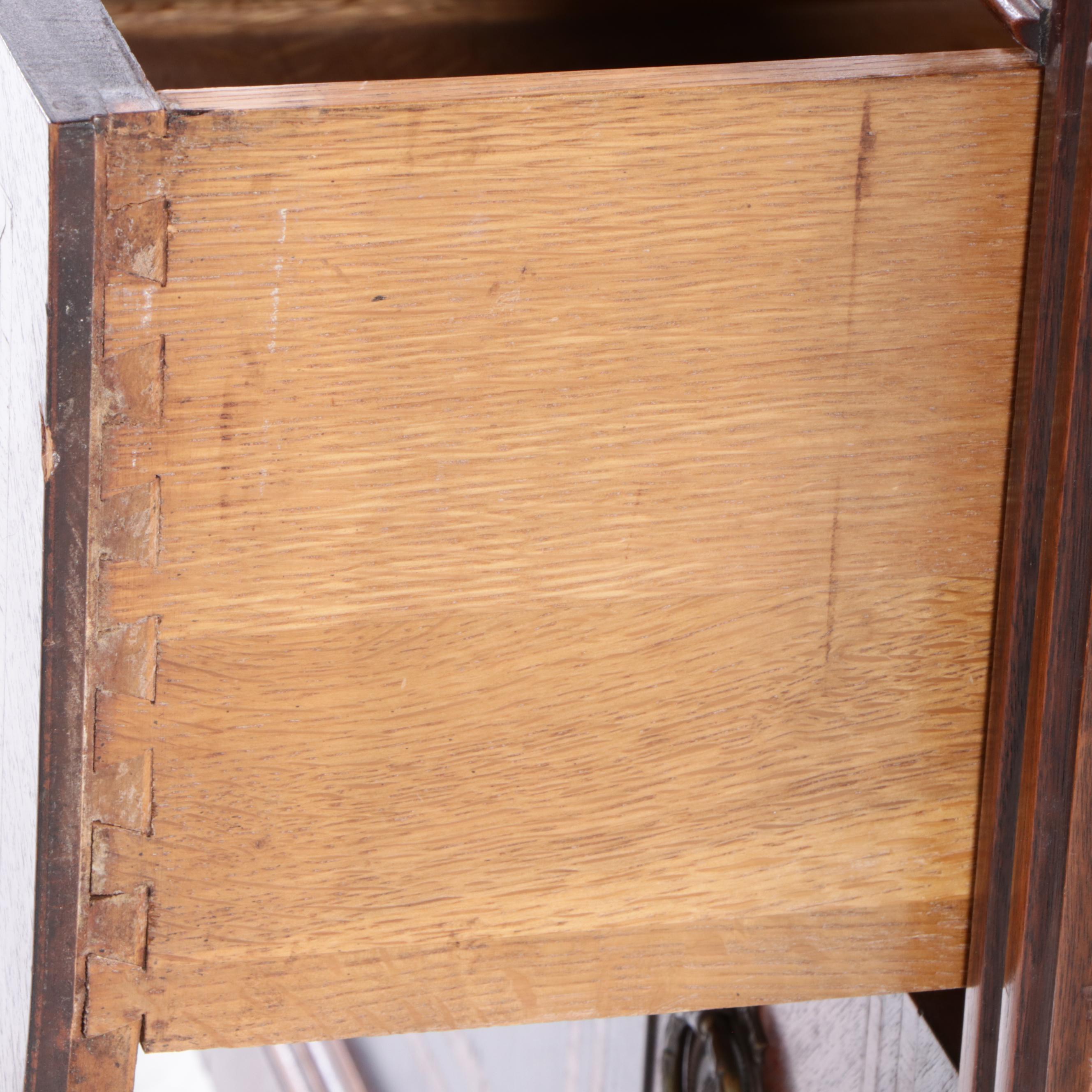 Neoclassical Style Marquetry Clothes Press, Early 20th Century