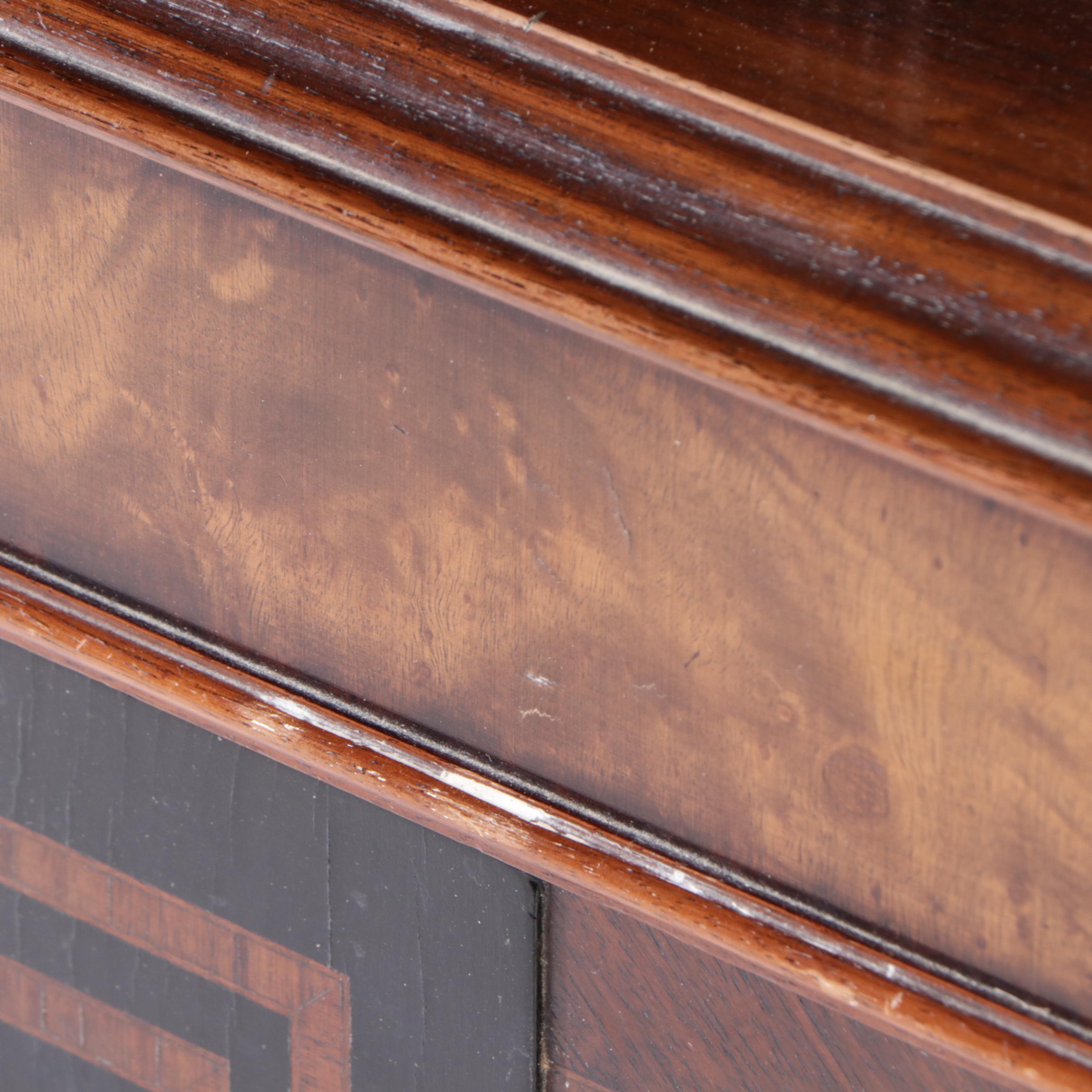 Neoclassical Style Marquetry Clothes Press, Early 20th Century