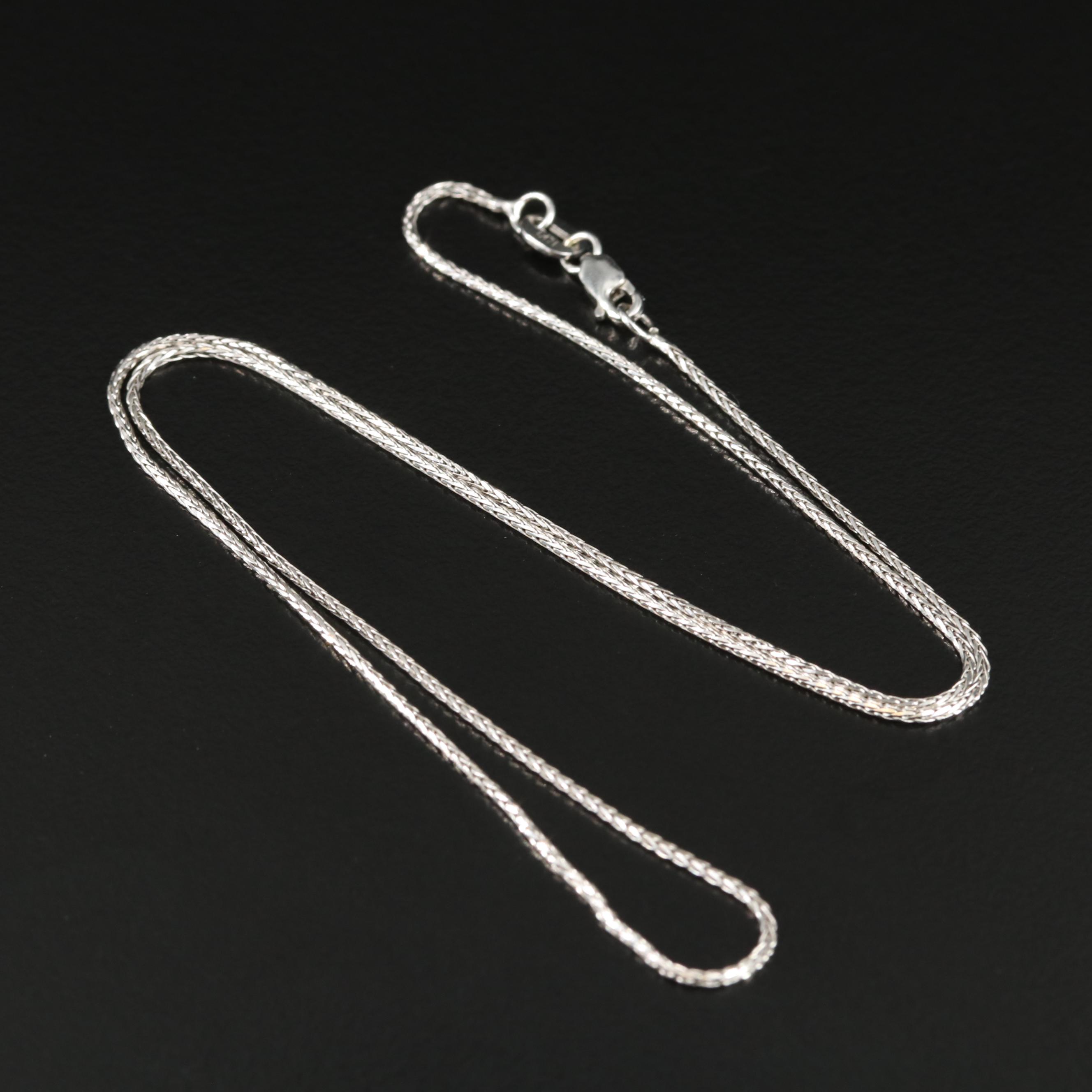 14K Wheat Chain Necklace