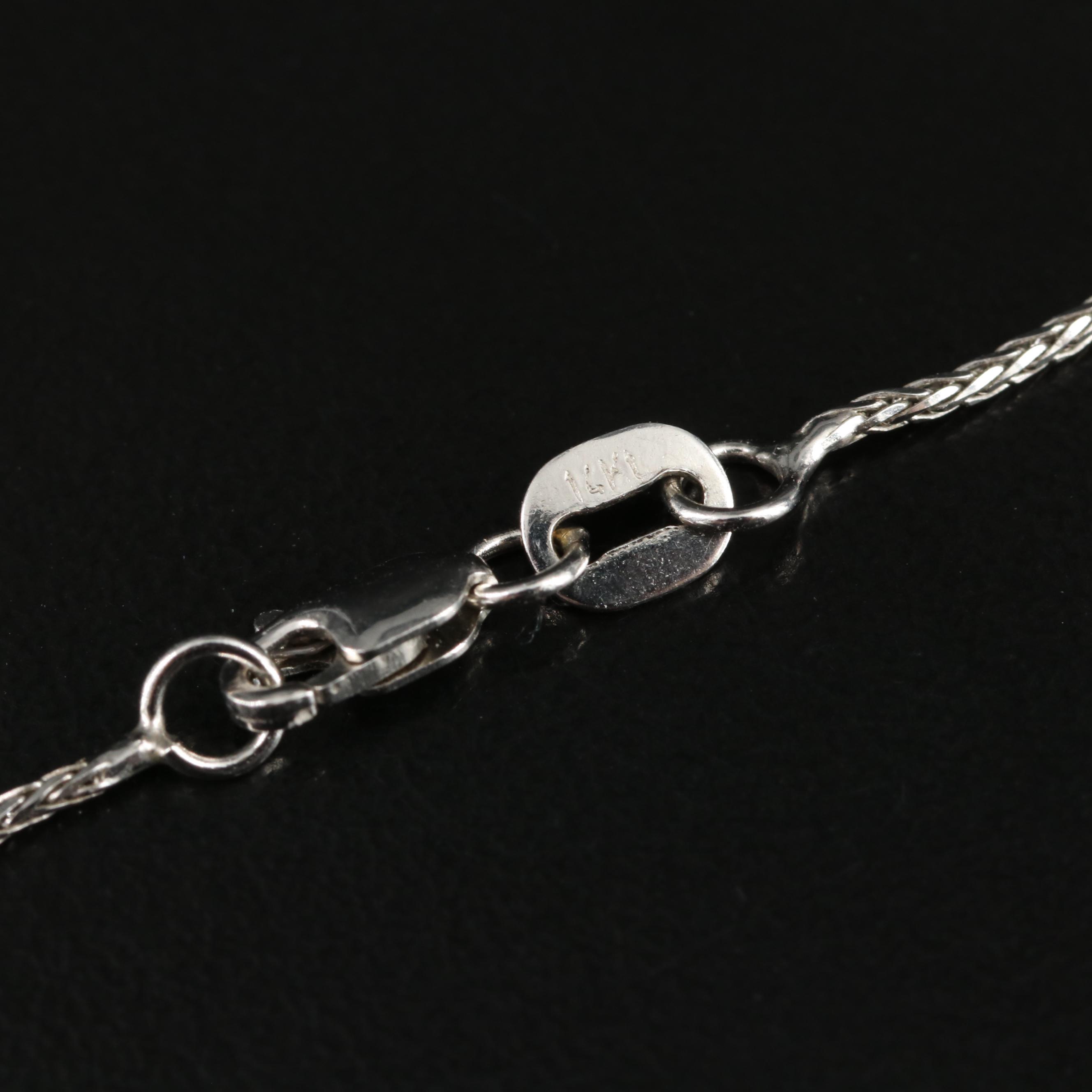 14K Wheat Chain Necklace