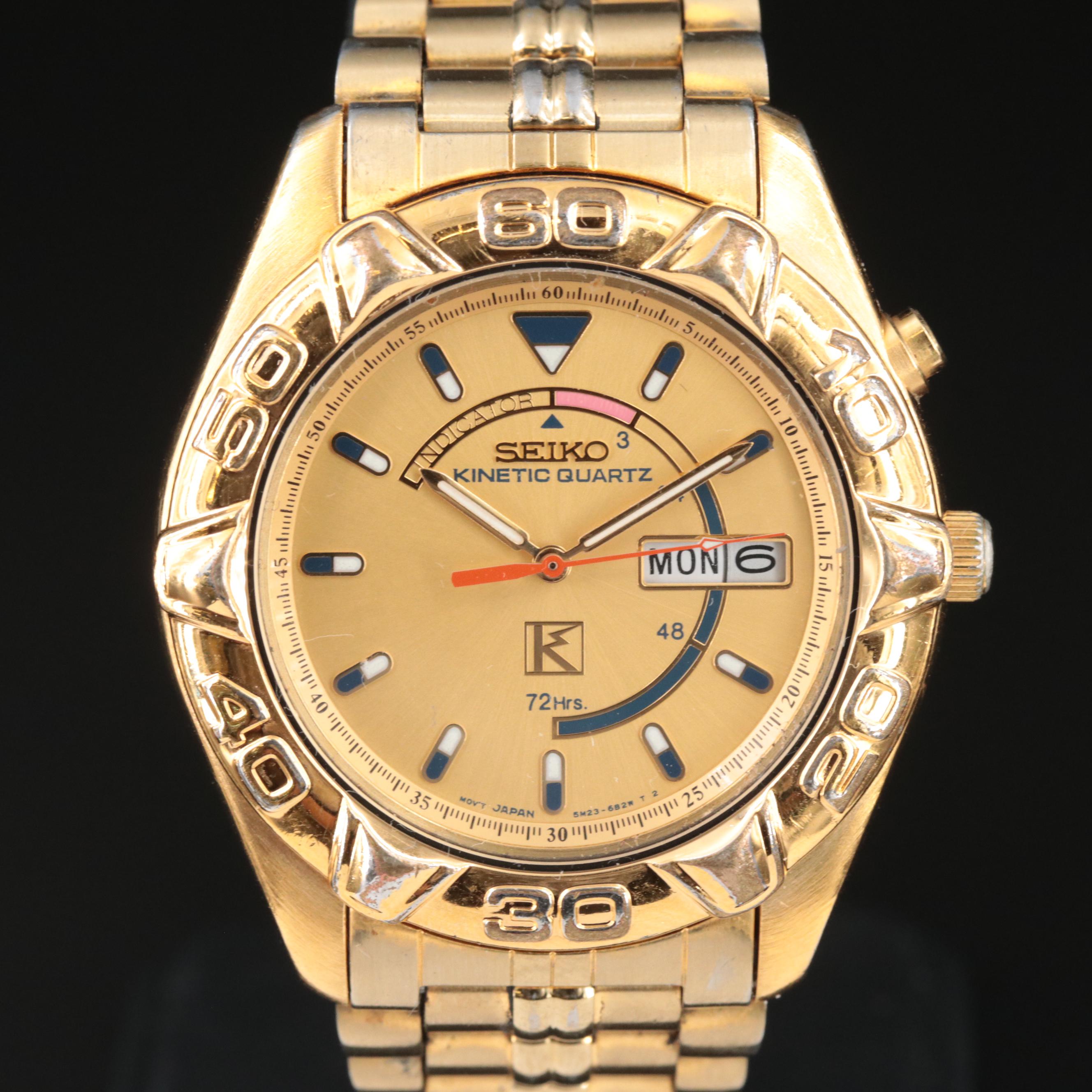 Seiko Kinetic Quartz Day-Date Watch