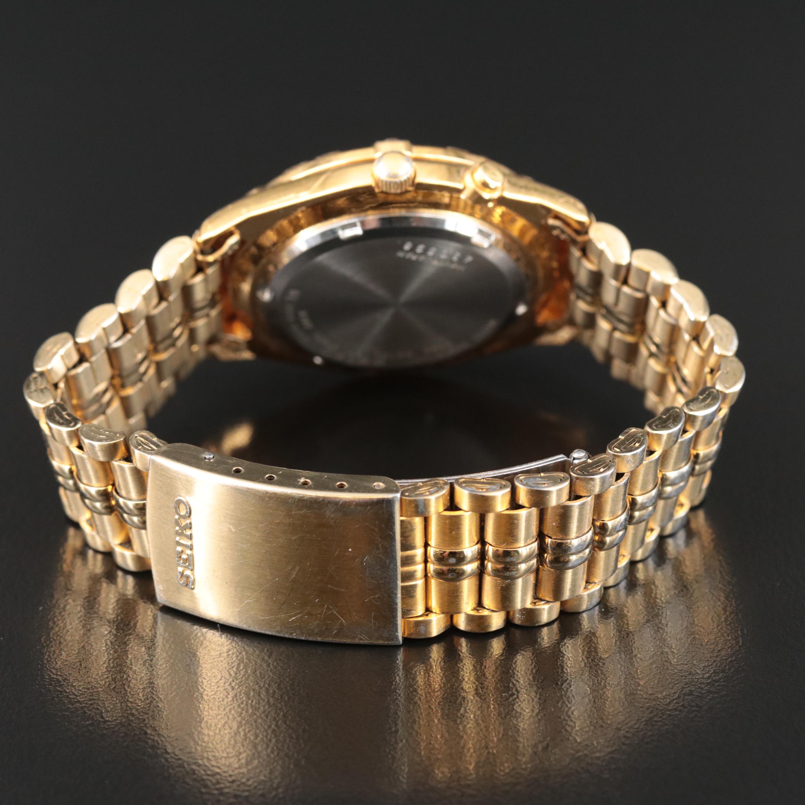 Seiko Kinetic Quartz Day-Date Watch