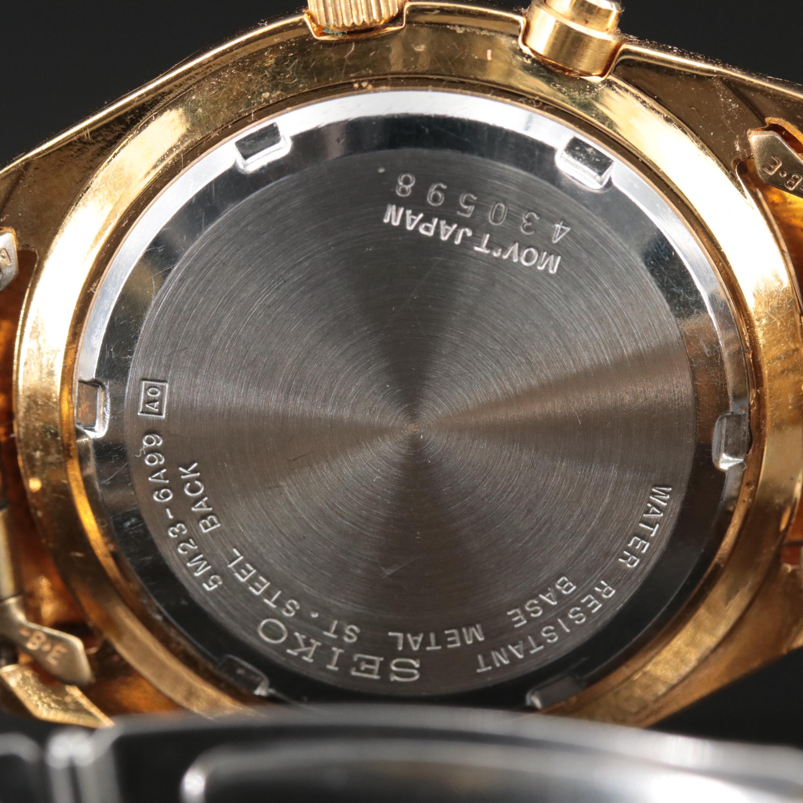 Seiko Kinetic Quartz Day-Date Watch