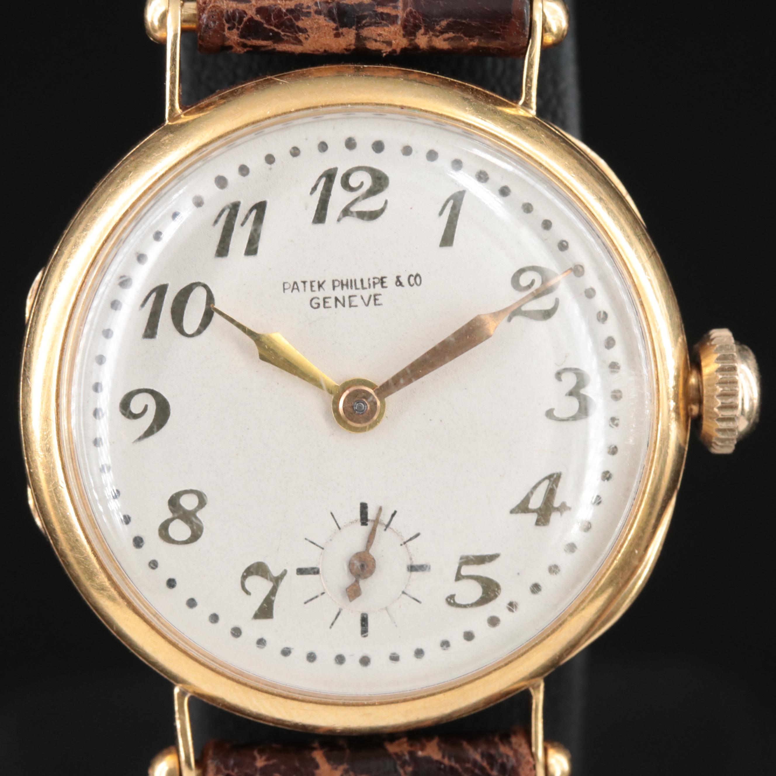 Patek Philippe 18K Hinged Back Vintage Watch