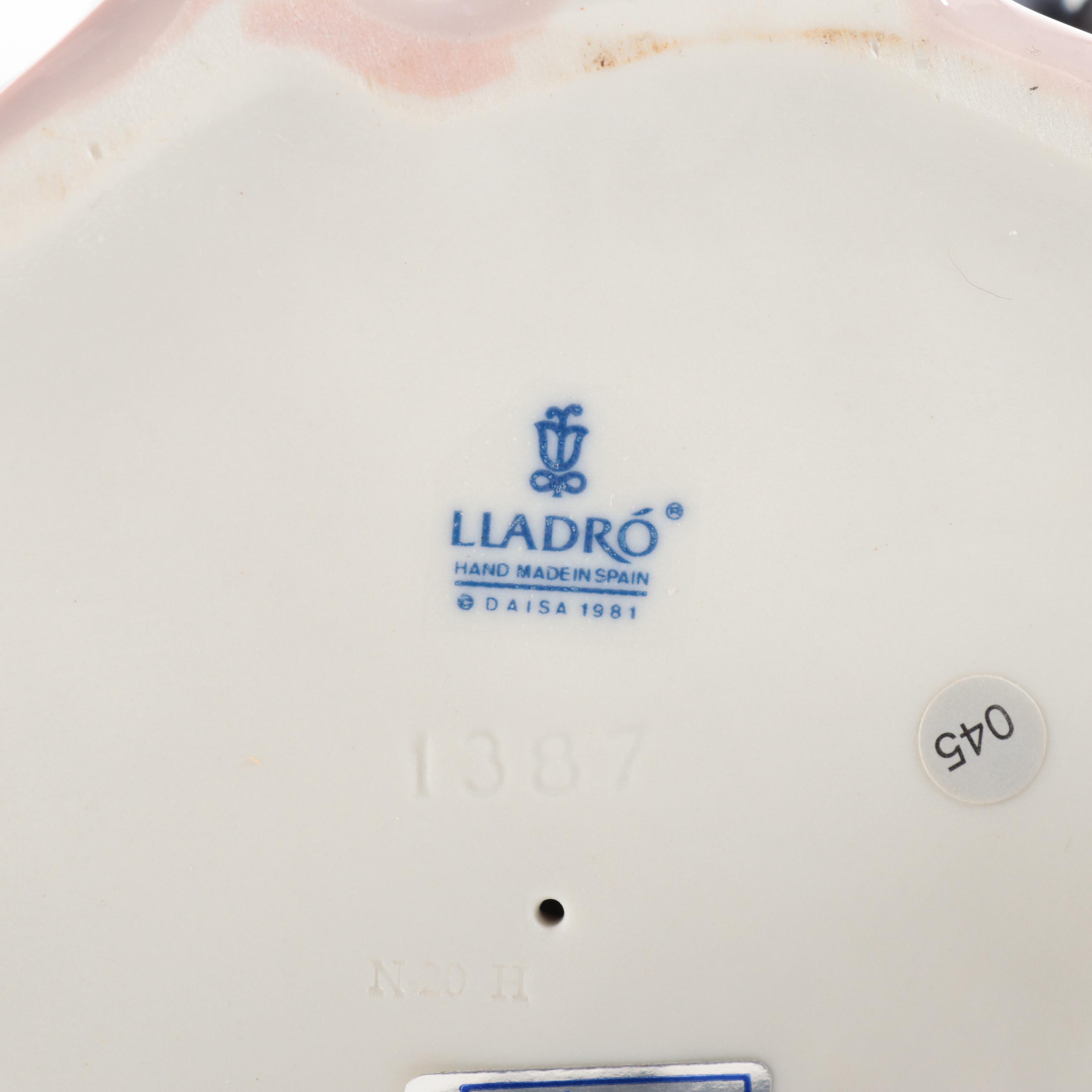 Lladró "St. Joseph", "Virgin Mary", and "Baby Jesus" Porcelain Nativity Figures