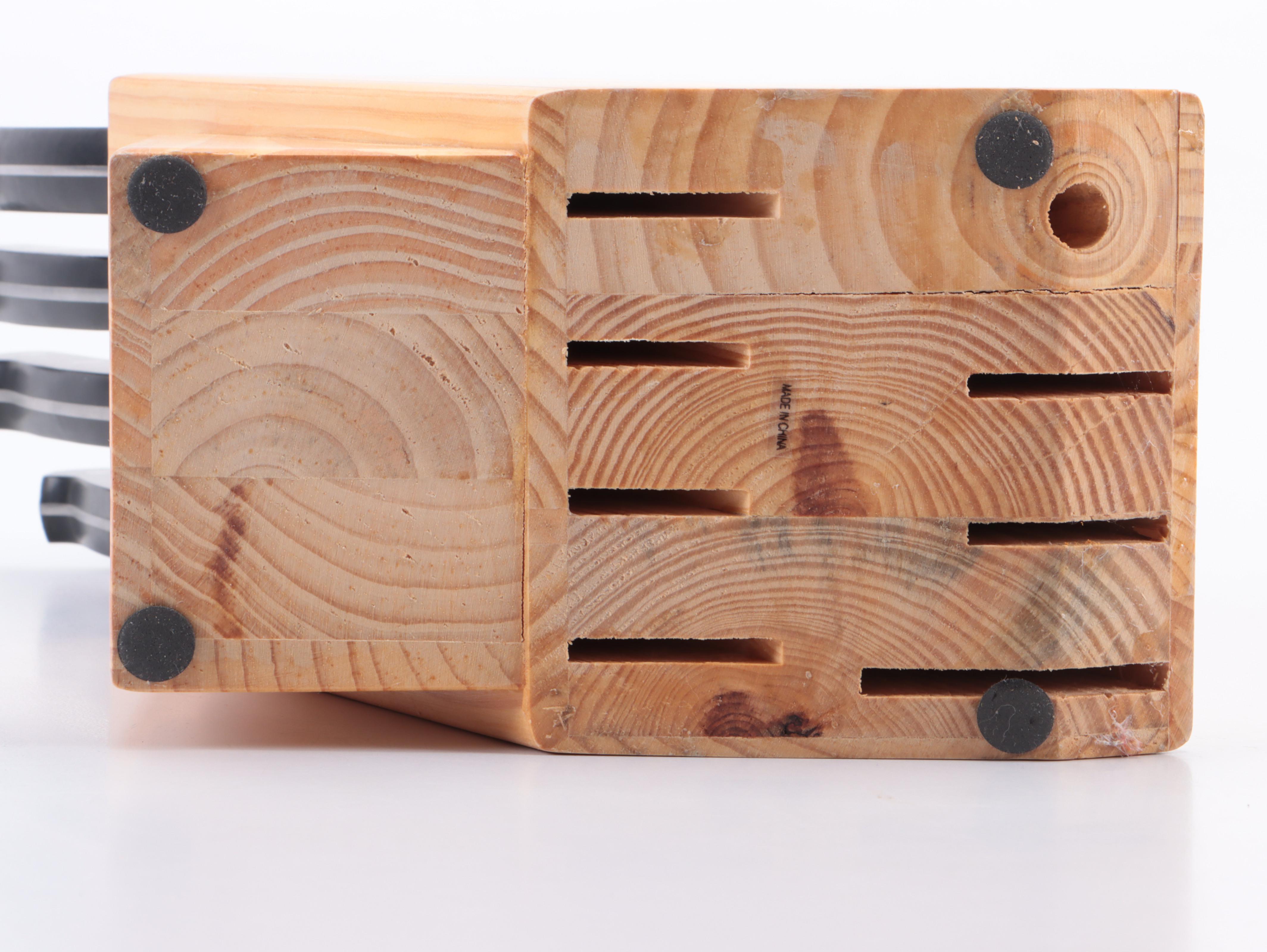 Wolfgang Puck and Ginsu Kitchen Knives in Knife Blocks