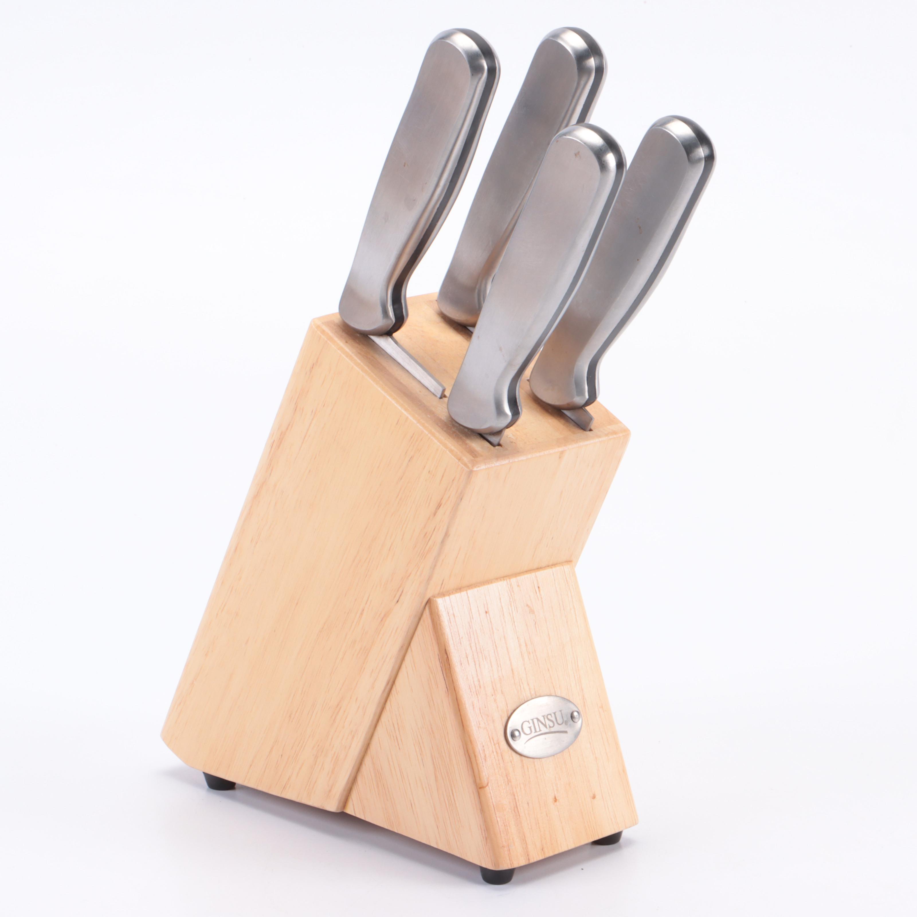Wolfgang Puck and Ginsu Kitchen Knives in Knife Blocks