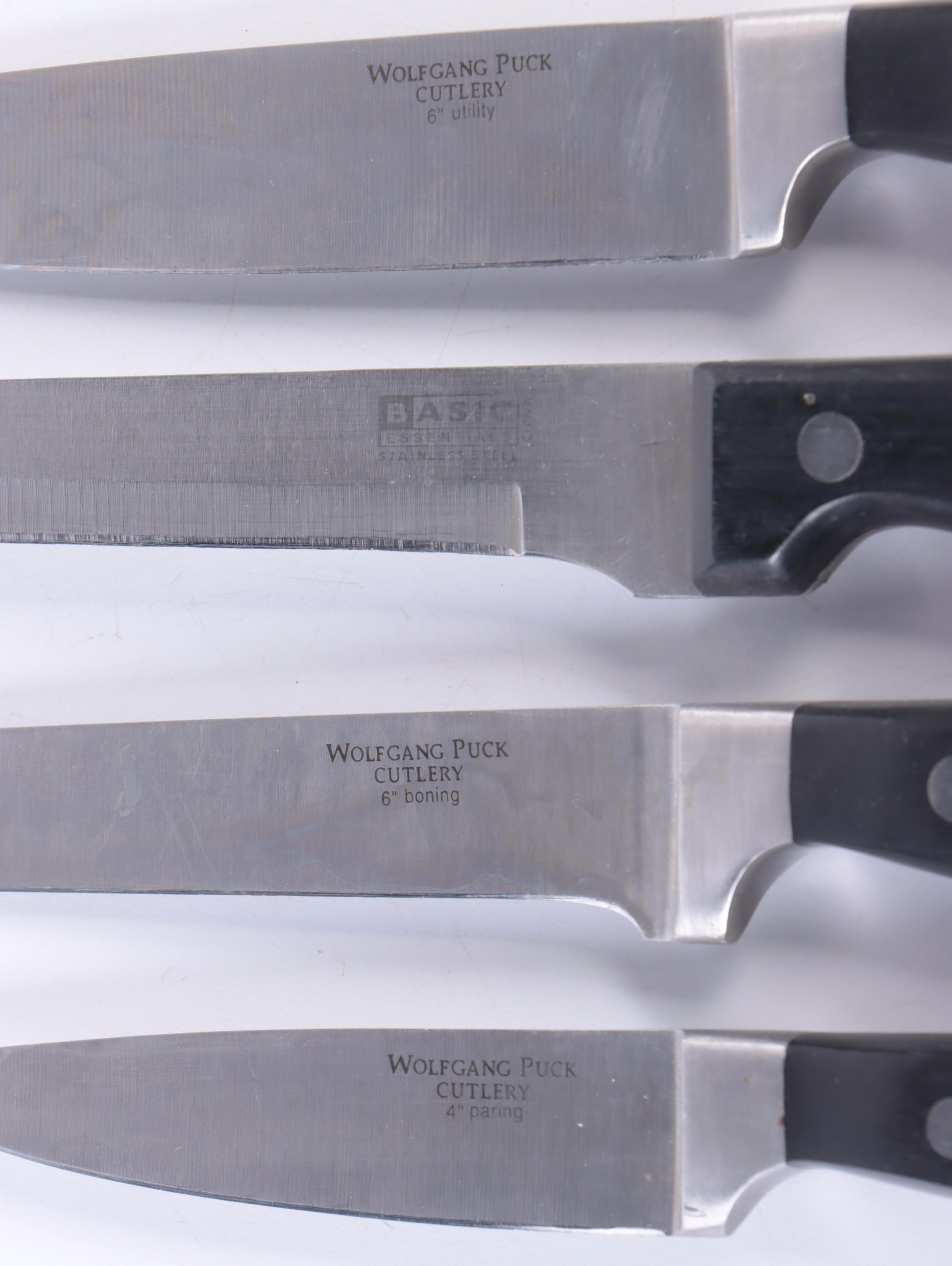 Wolfgang Puck and Ginsu Kitchen Knives in Knife Blocks